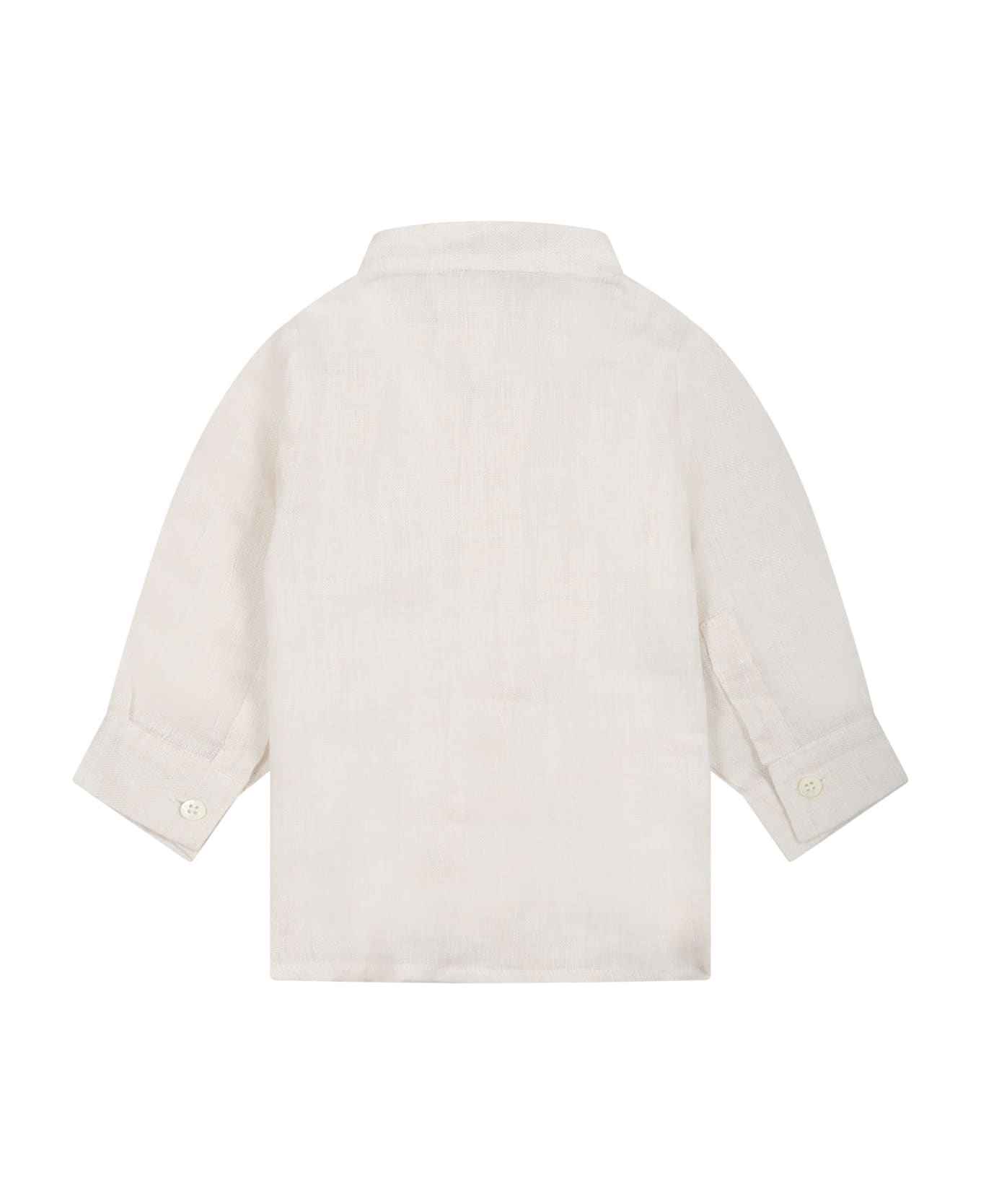 La stupenderia Chemise Blanche Pour Bébé Garçon - White シャツ