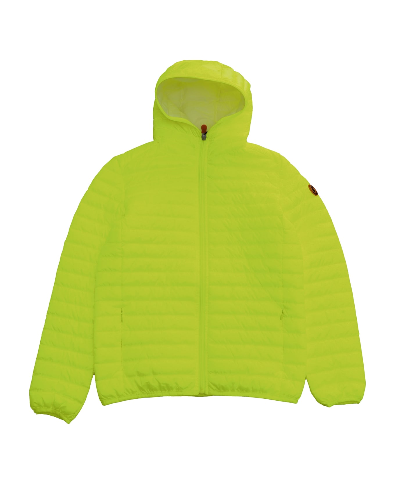 Save the Duck Fluo Hooded Jacket - YELLOW