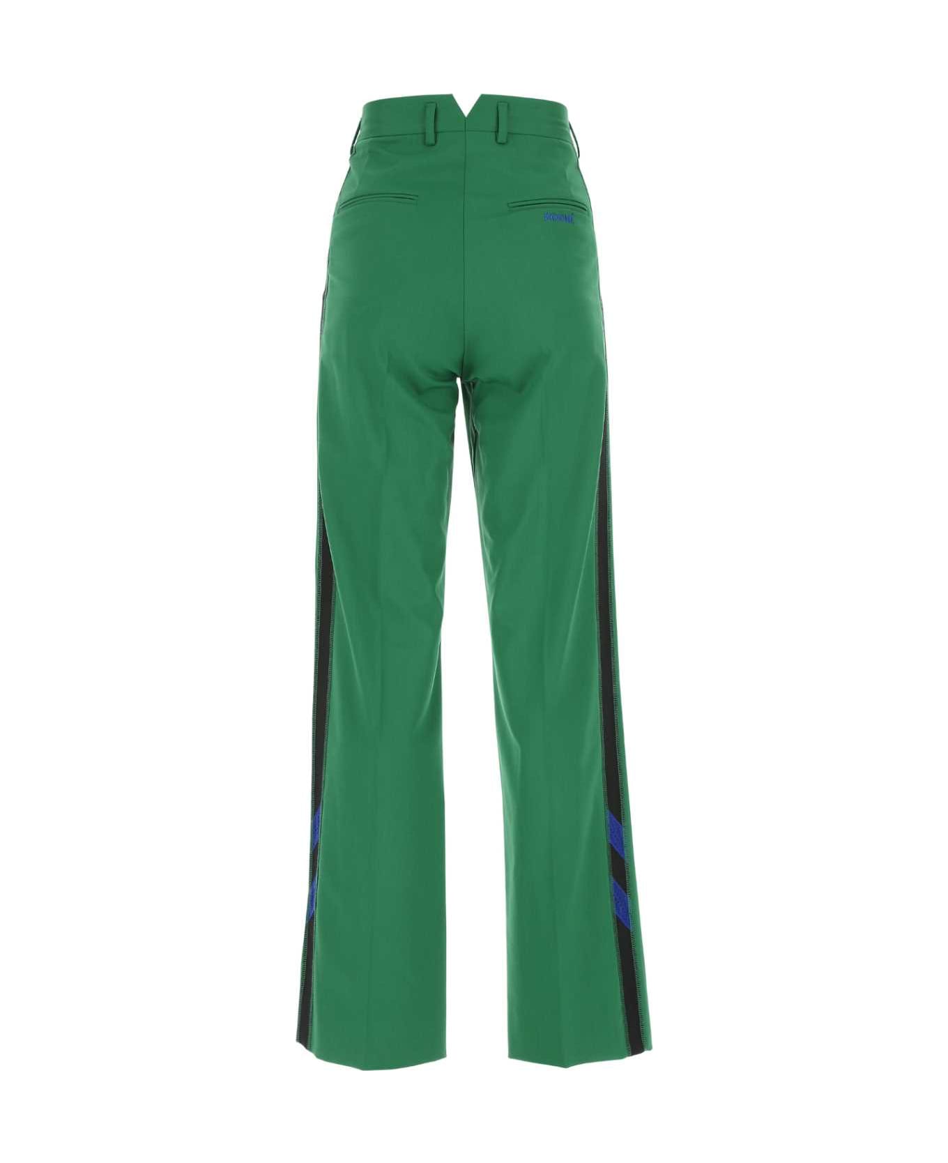 Koché Green Polyester Blend Wide-leg Pant - 661 ボトムス