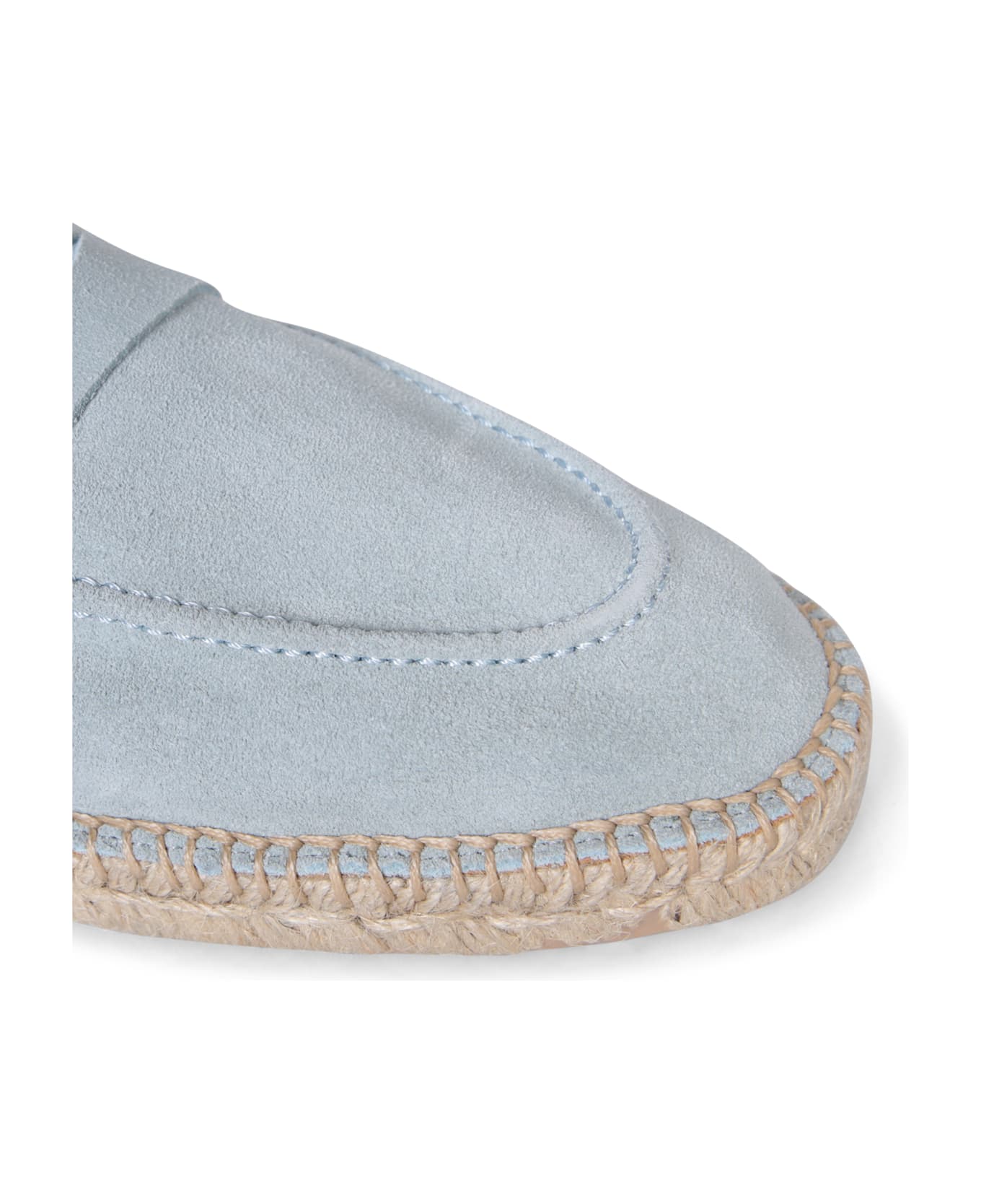 Lardini Farah Suede Light Blue Espadrilles - Blue