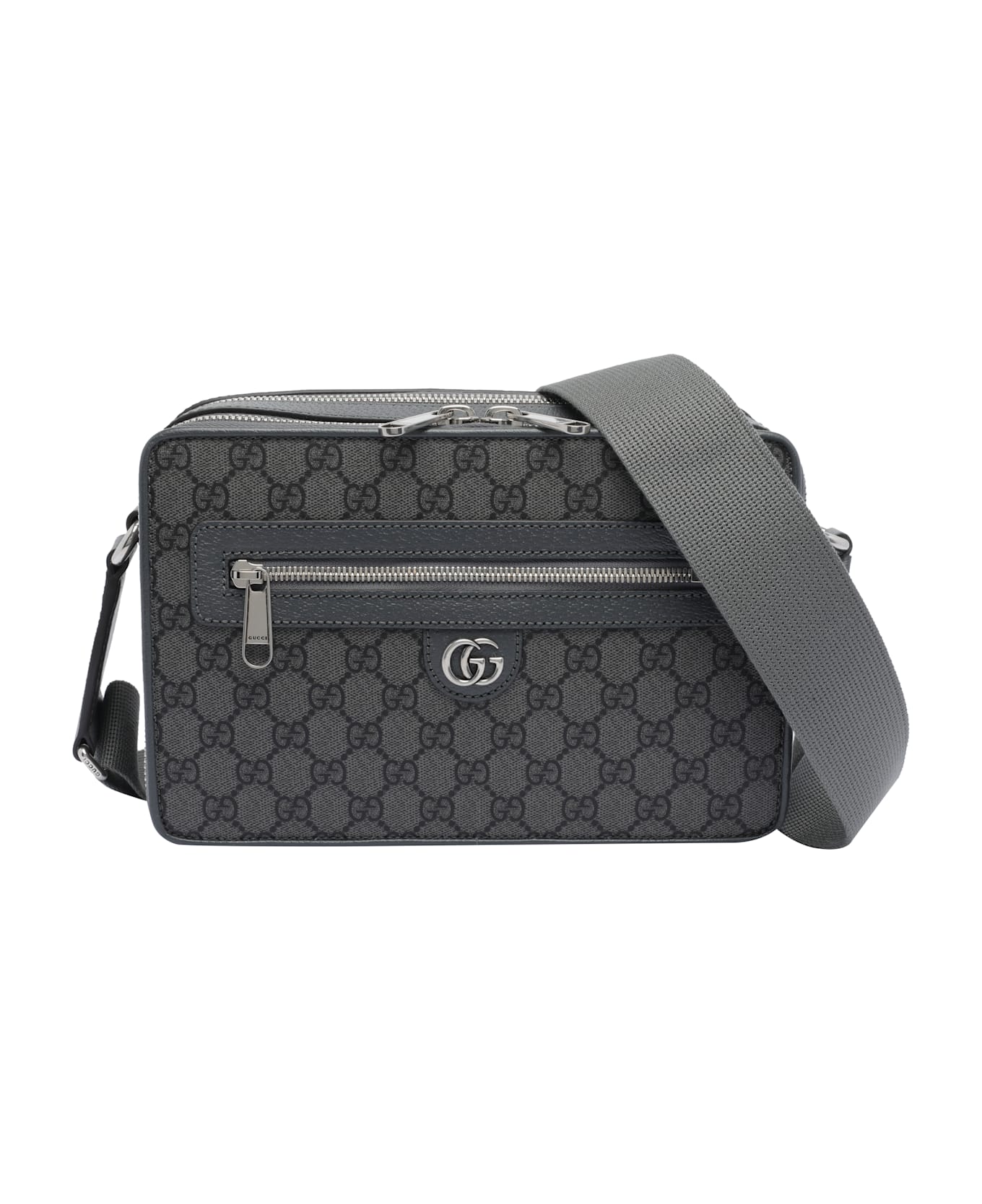 Gucci Gg Logo Crossbody Bag - Black