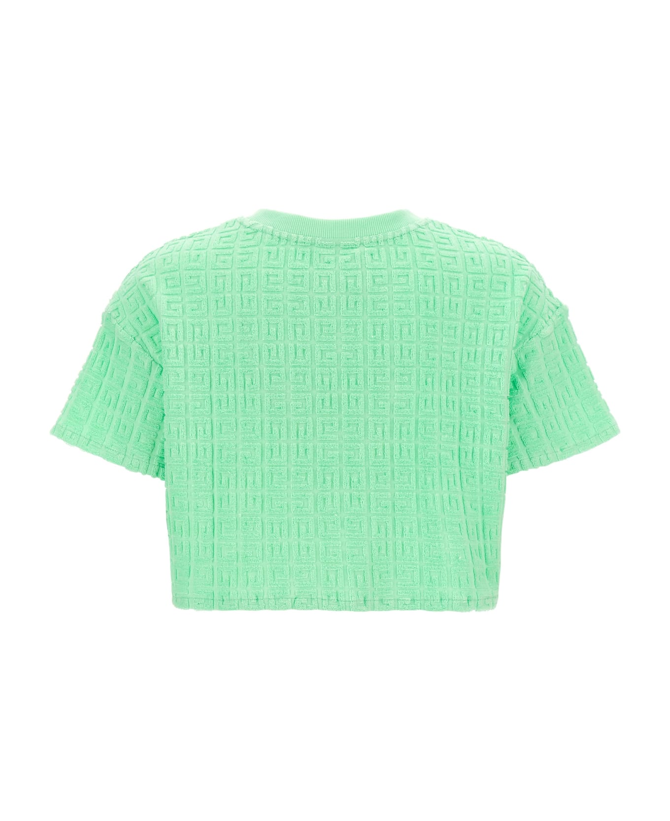 Givenchy T-shirt Cropped Capsule Plage - Green