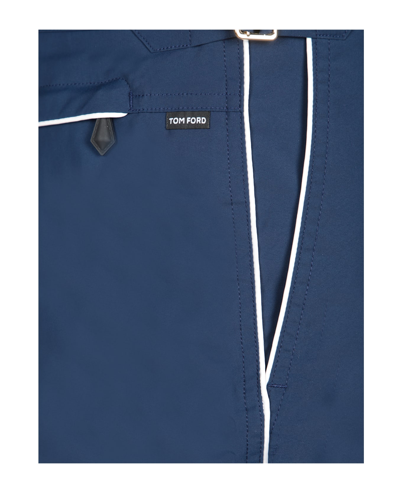 Tom Ford Blue Piping Swim Shorts - Blue