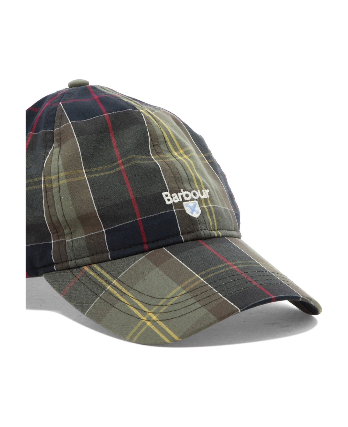 Barbour Logo Embroidered Tartan Print Cap - Tartan 帽子