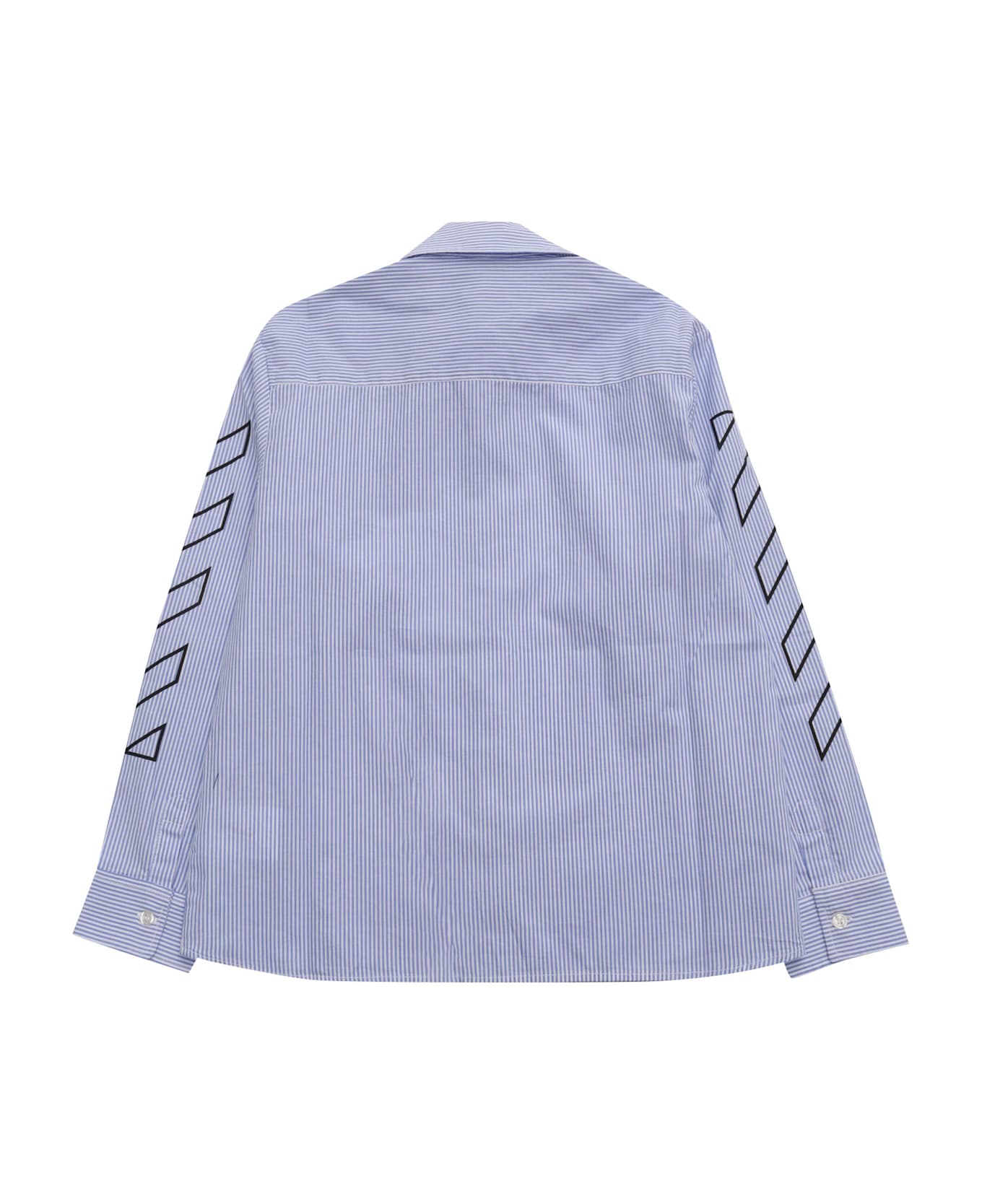 Off-White Bookish Diag Shirt L/s Blue - Black - BLUE