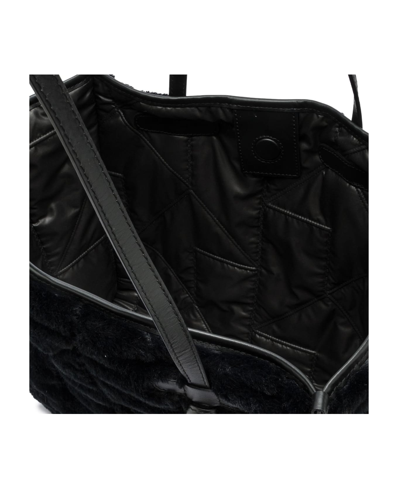 Gianni Chiarini Marcella Tote Bag In Double-layer Fabric Gianni Chiarini - BLACK トートバッグ