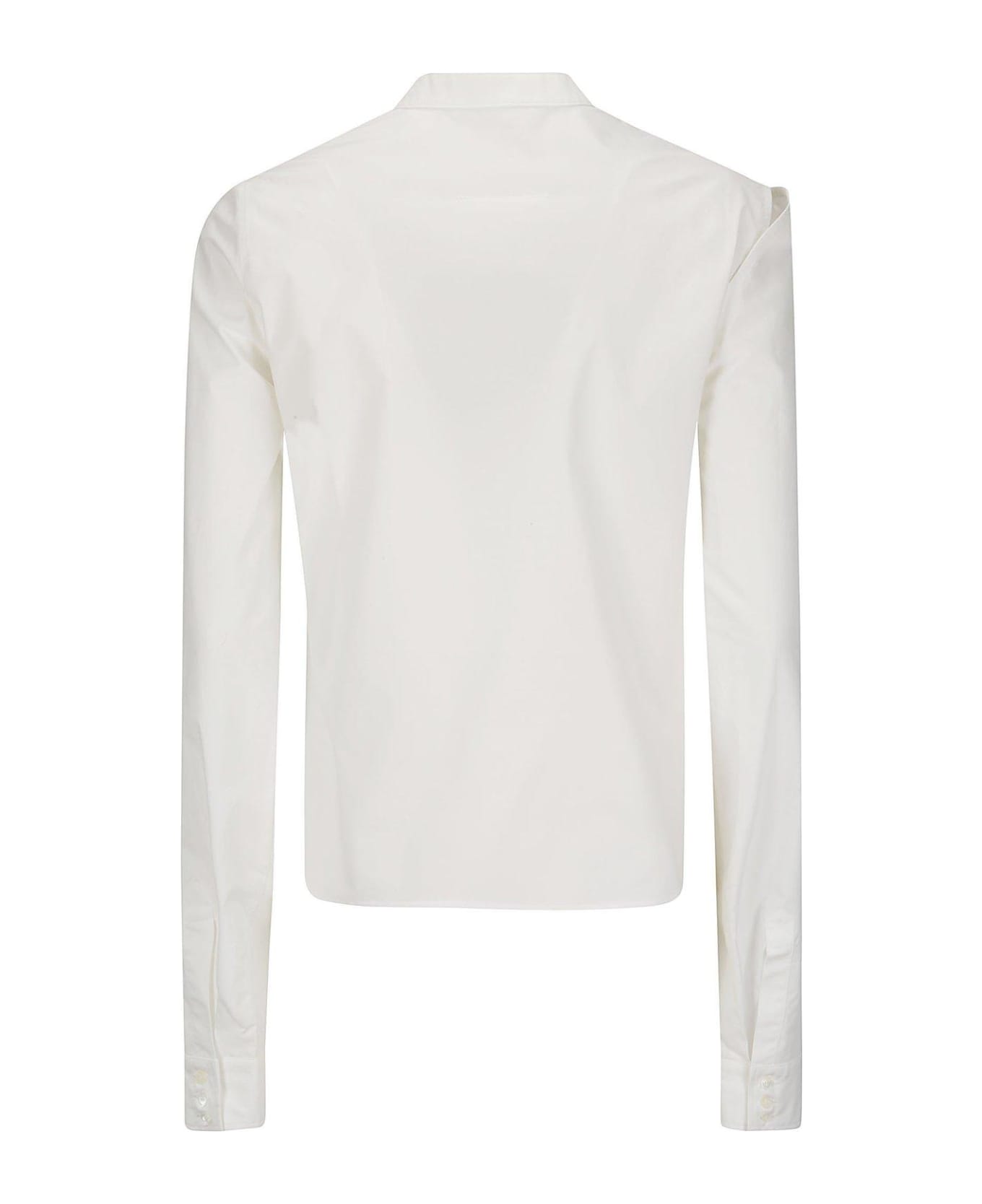 MM6 Maison Margiela Long-sleeved Shirt - OFF WHITE