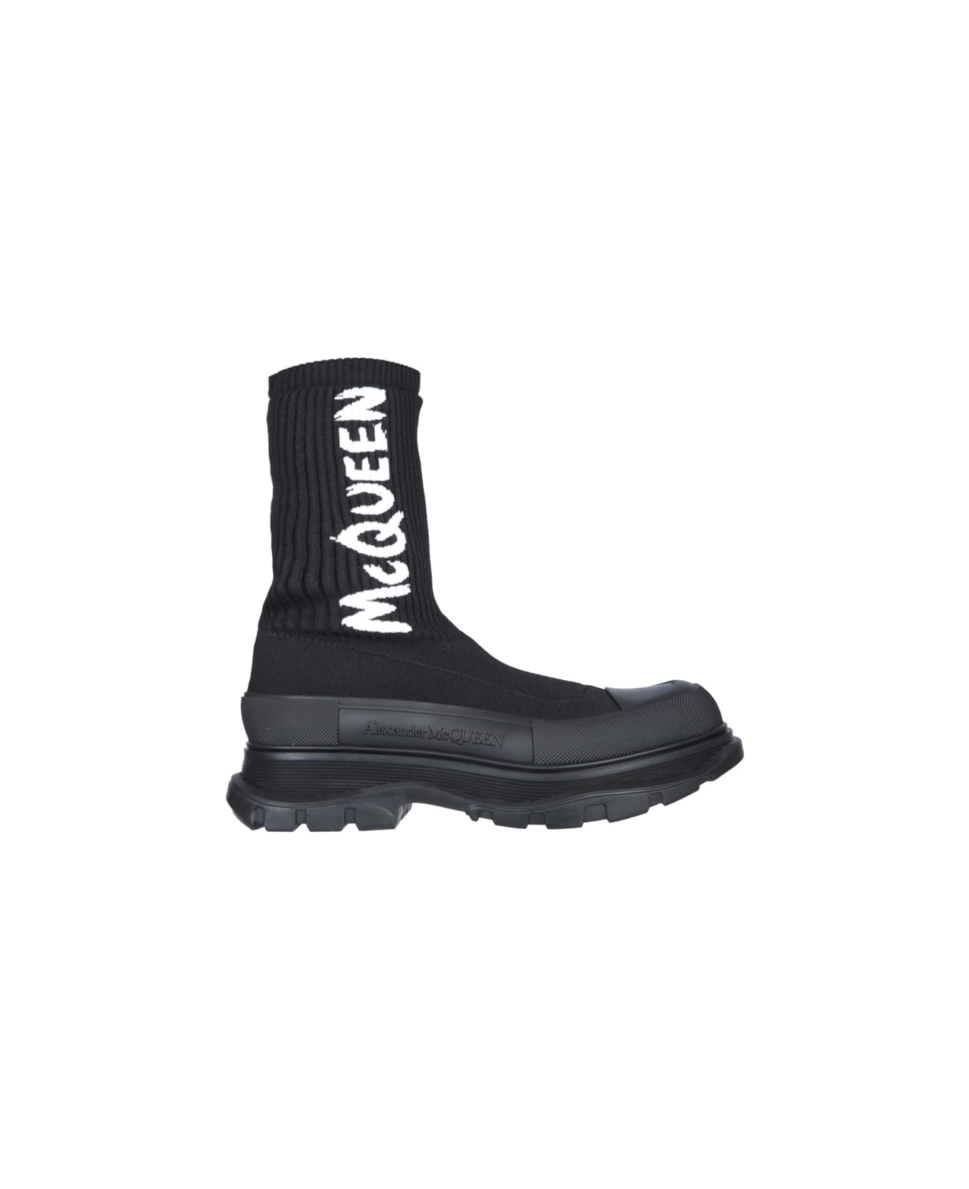 Alexander McQueen Tread Slick Boot - BLACK