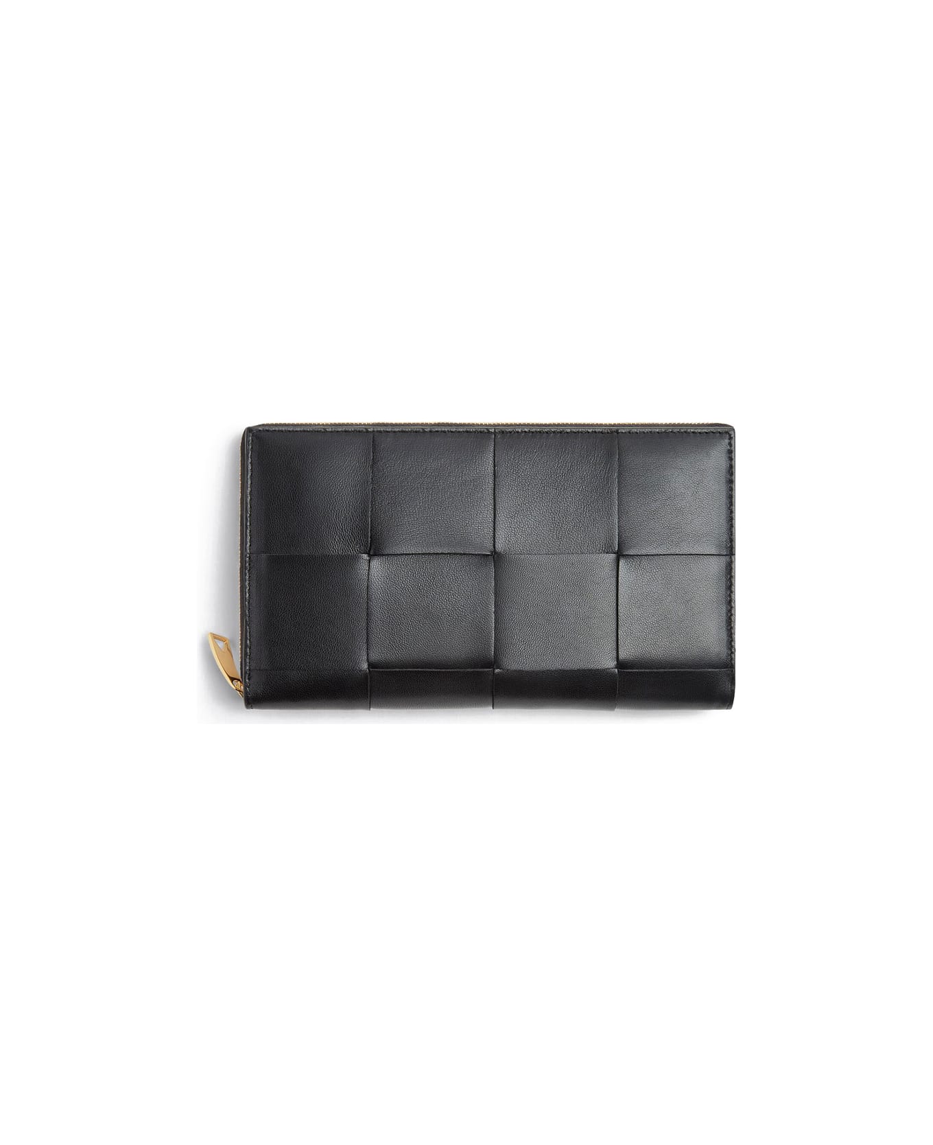 Bottega Veneta Leather Wallet - BLACK