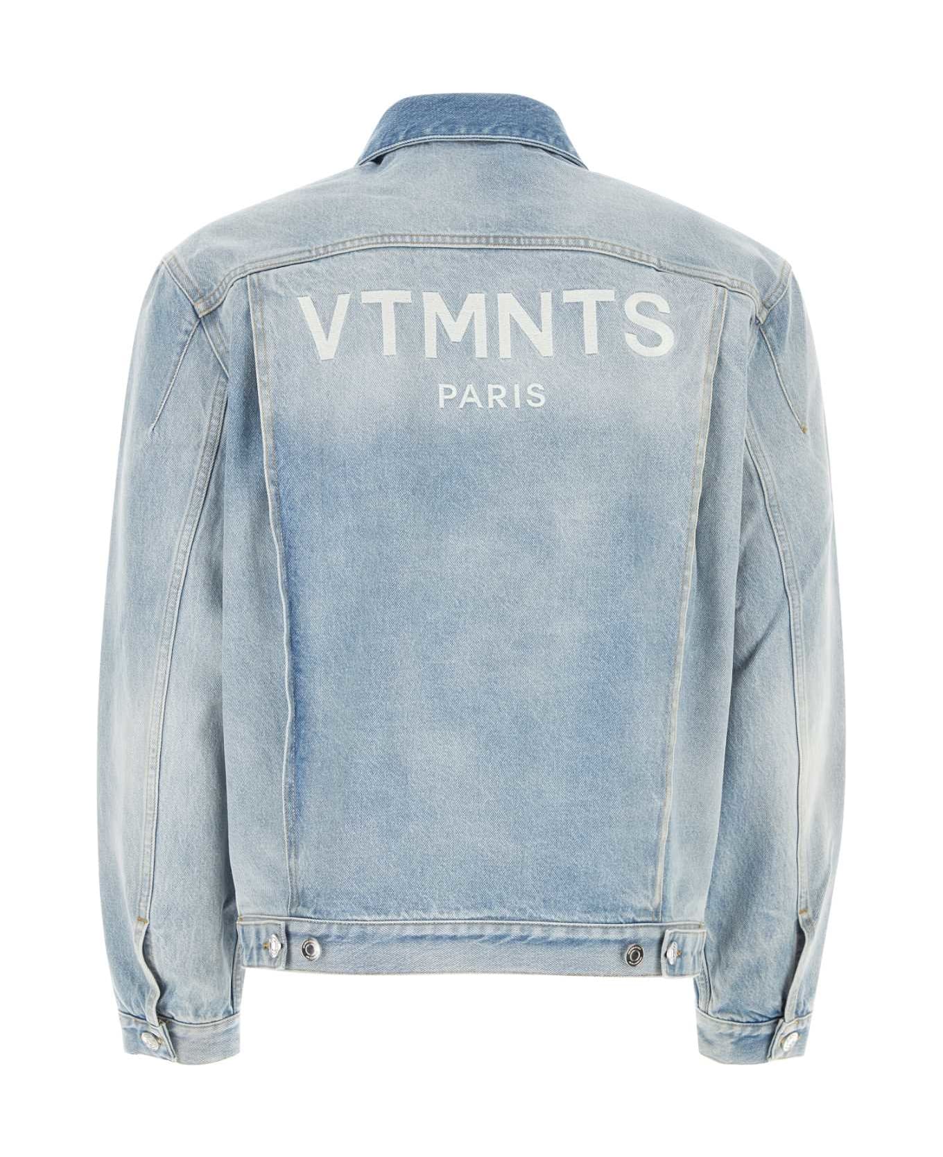 VTMNTS Light-blue Denim Paris Jacket - LIGHT BLUE