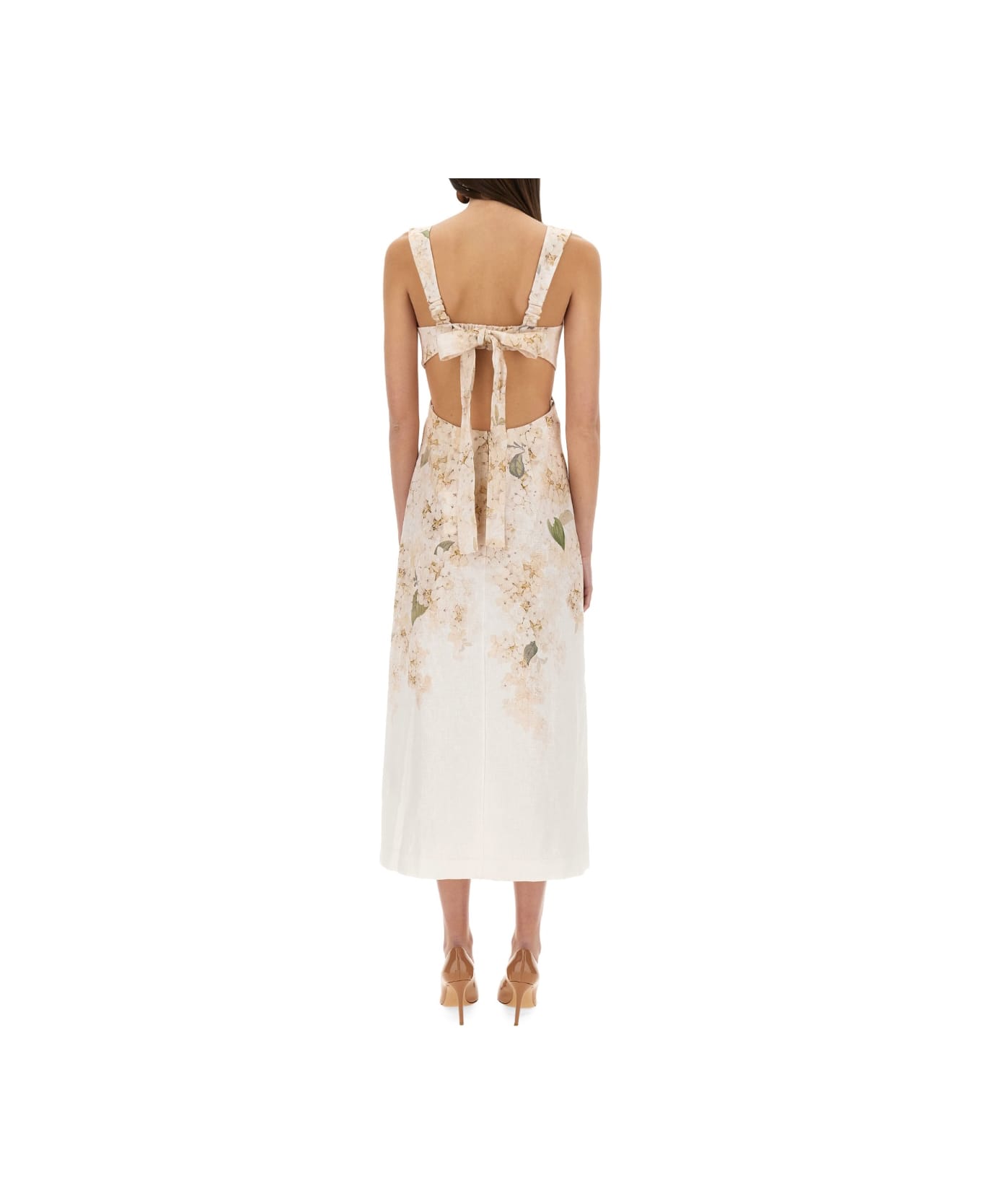 Zimmermann "balance" Midi Dress - POWDER