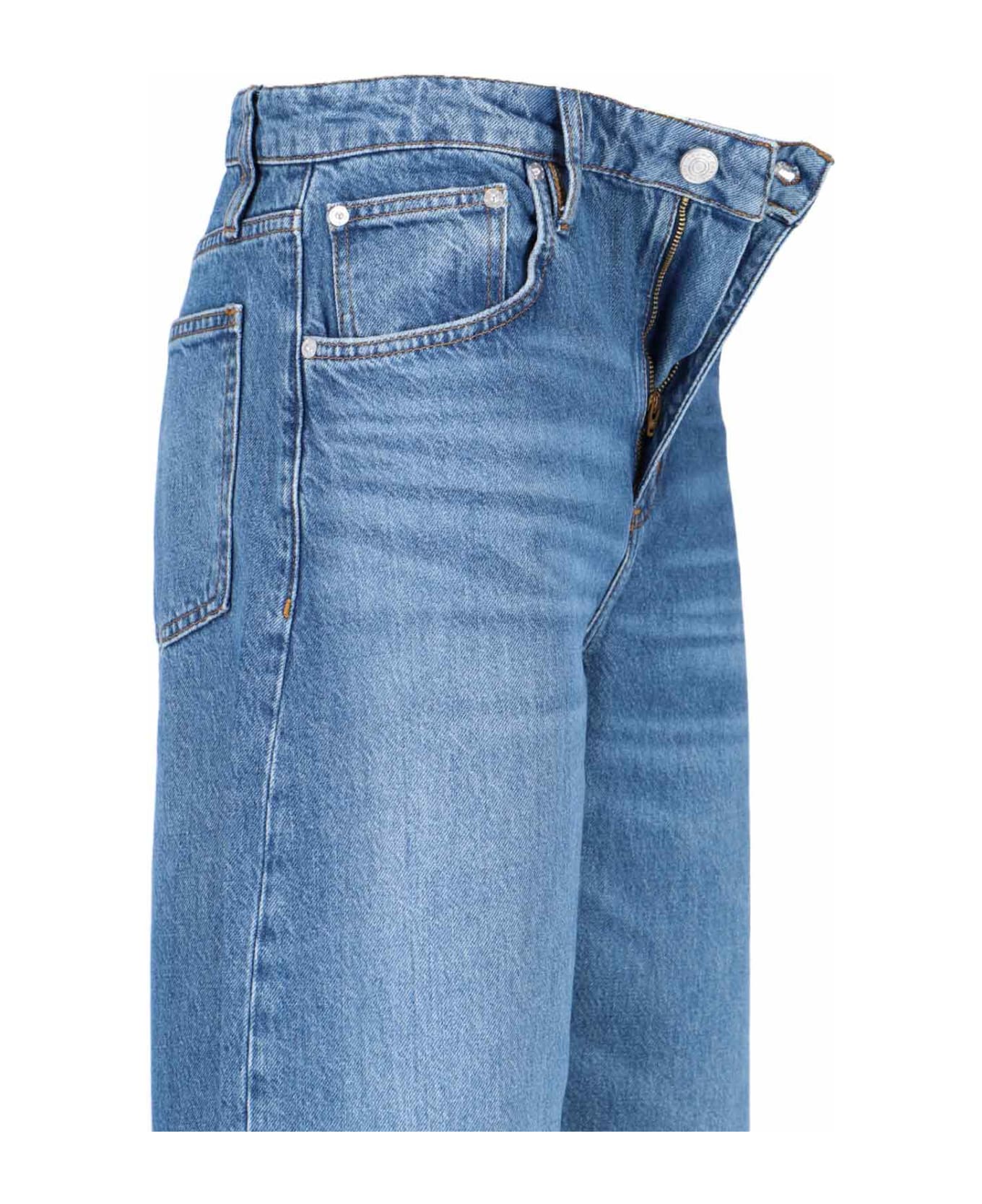 Frame "extra Long Barrel" Jeans - Blue