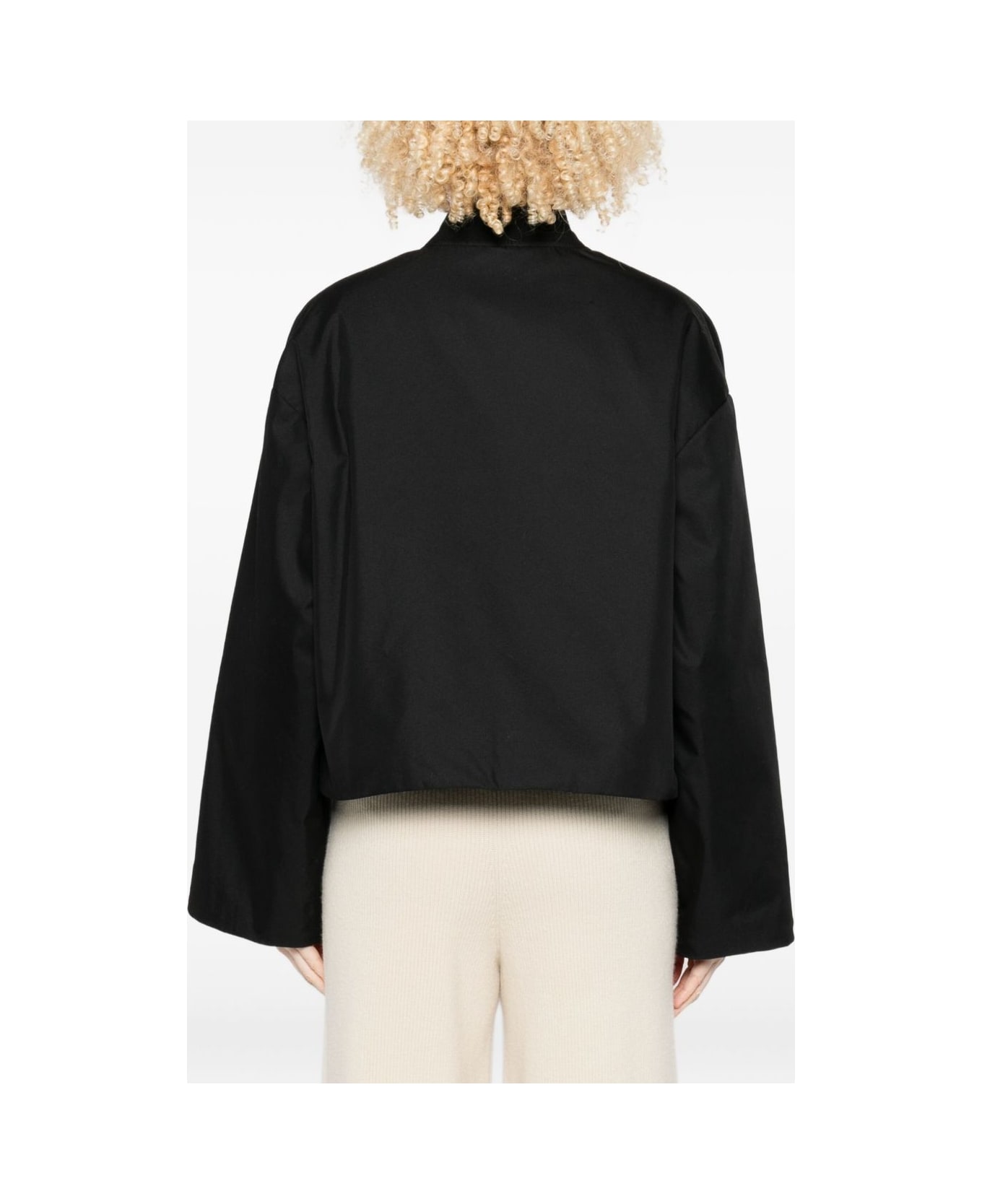 Closed Cotton Blend Bomber Jacket - Black