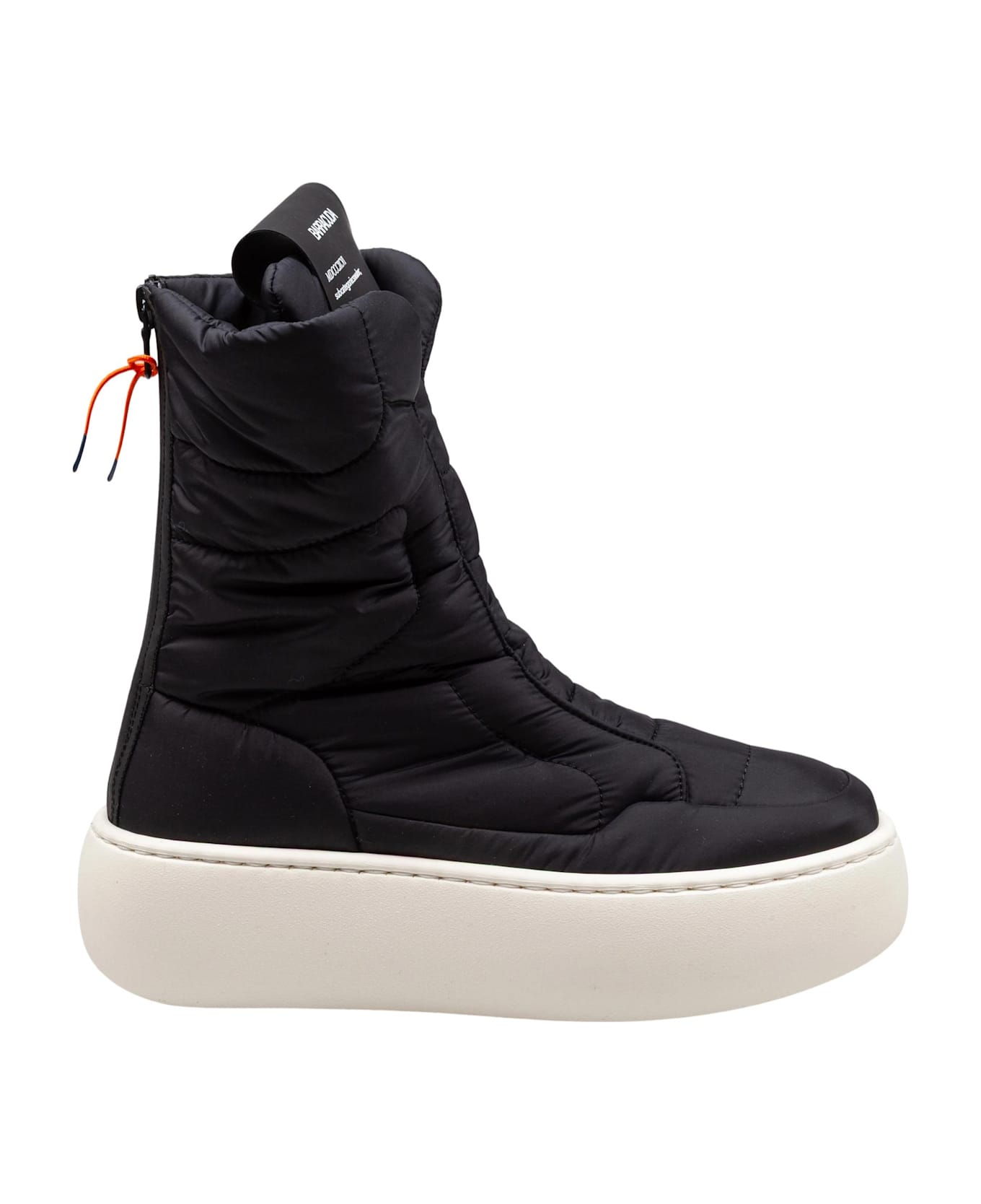 Barracuda Down Boots In Black And White - Black