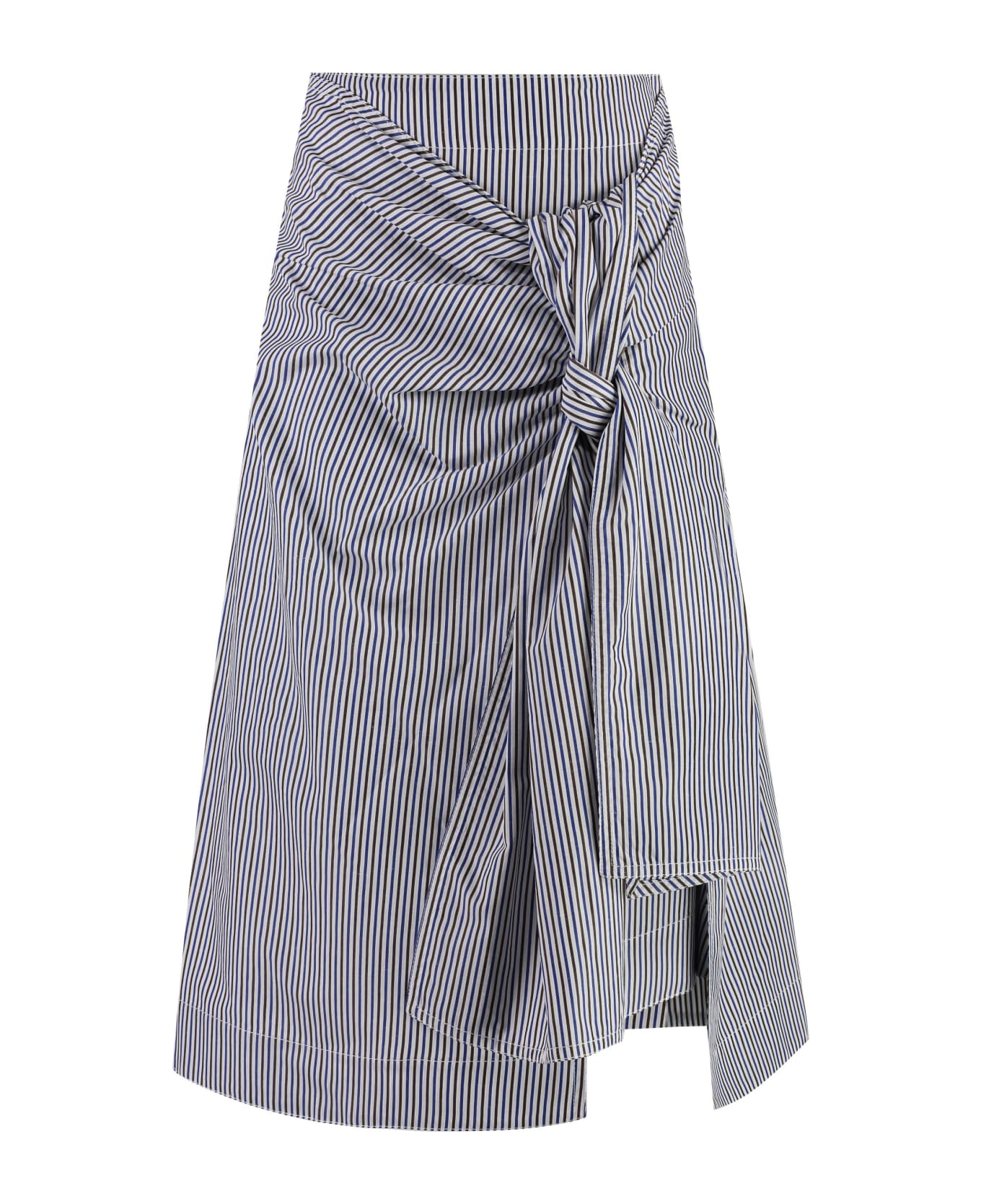 Bottega Veneta Cotton And Linen Skirt - Multicolor スカート