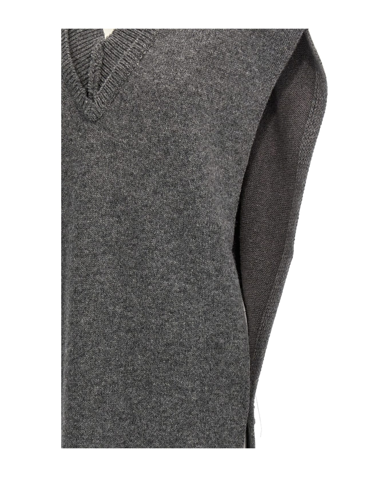 Maison Margiela Side Slit Vest - Gray