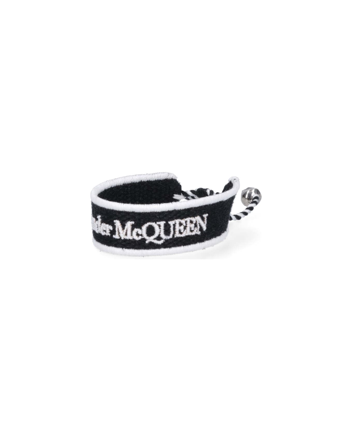 Alexander McQueen Woven Bracelet - Nero ブレスレット