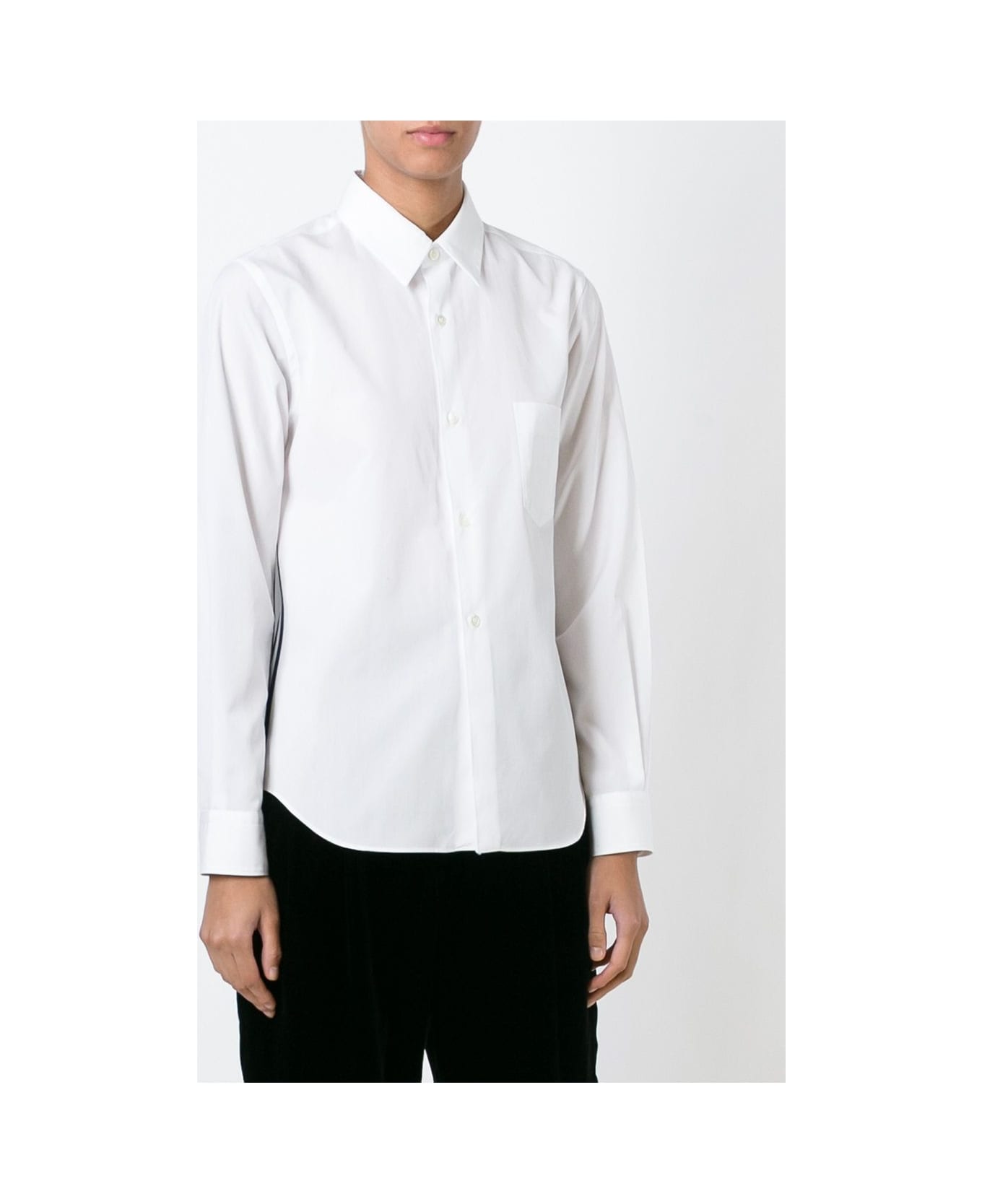 Comme des Garçons Tapered Shirt - White