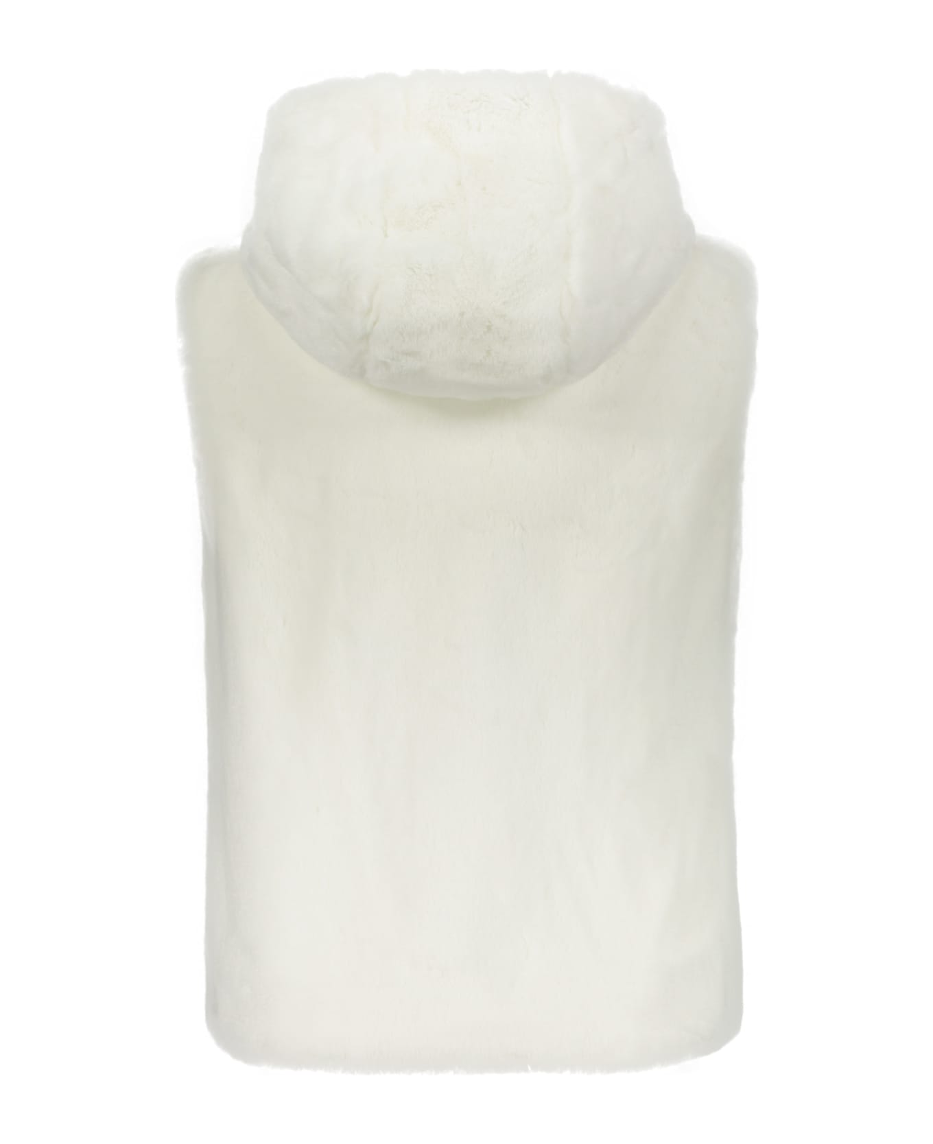 Lorena Antoniazzi Faux Fur Waistcoat - White