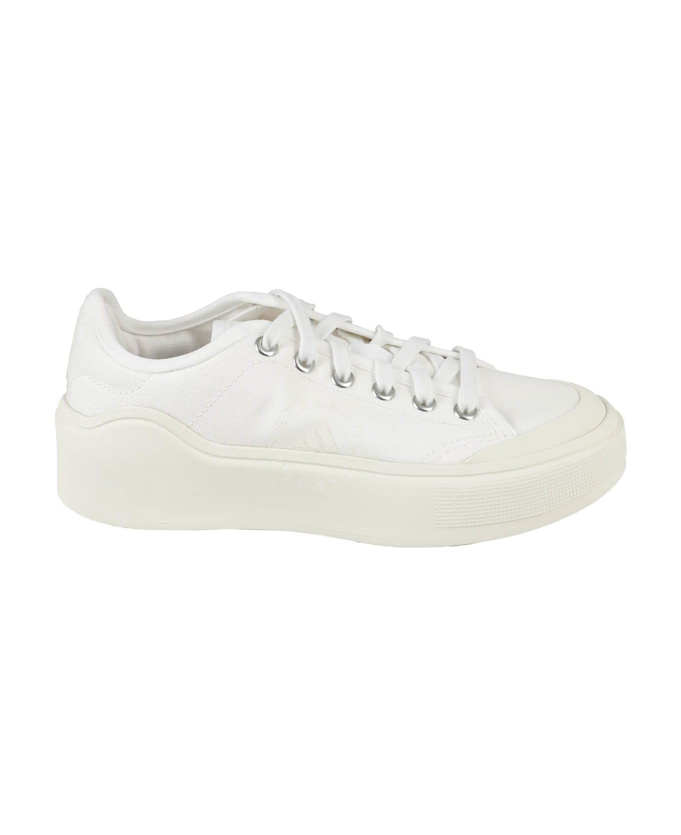 Adidas by Stella McCartney Court Cotton Sneakers Hq8675 - Bianco スニーカー