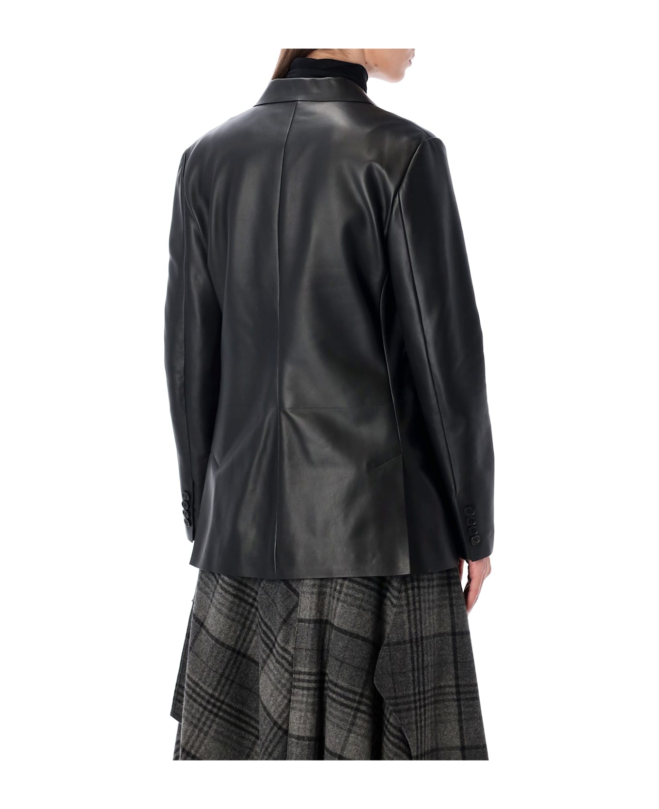 Ralph Lauren Eli Slim Lambskin Jacket - BLACK