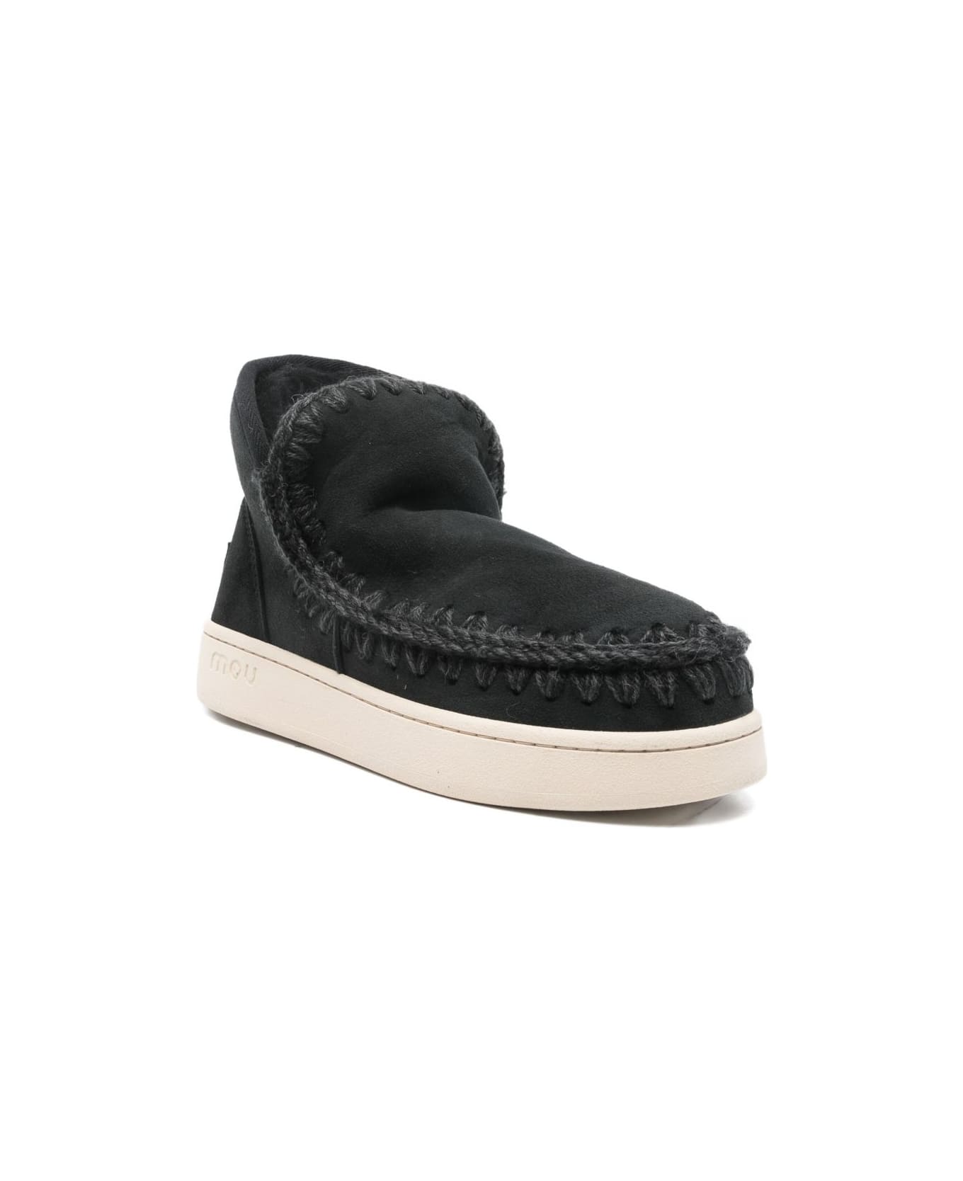 Mou Eskimo Sneaker In Suede. - Black