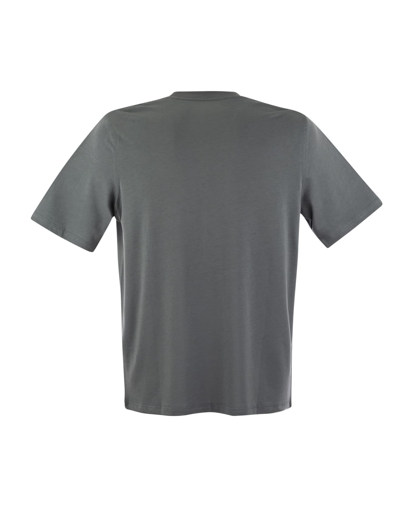 Majestic Filatures Short-sleeved T-shirt In Lyocell And Cotton - Grey シャツ