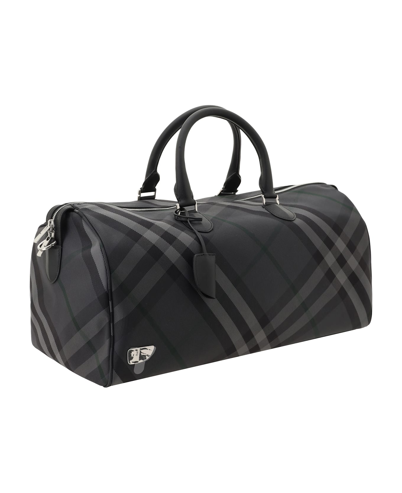 Burberry Grid Travel Bag - Charcoal