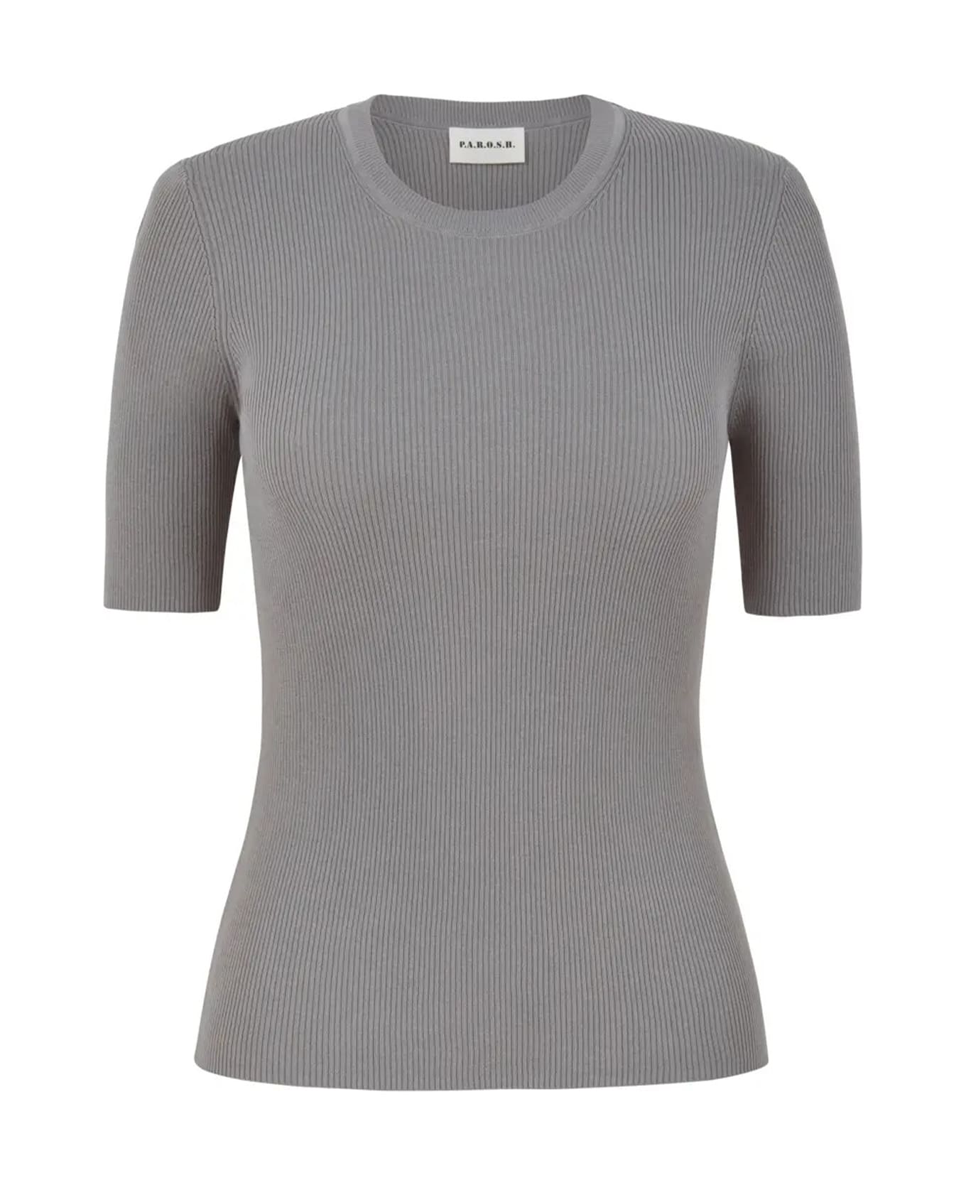 Parosh Gray Short-sleeved Shirt - GRIGIO