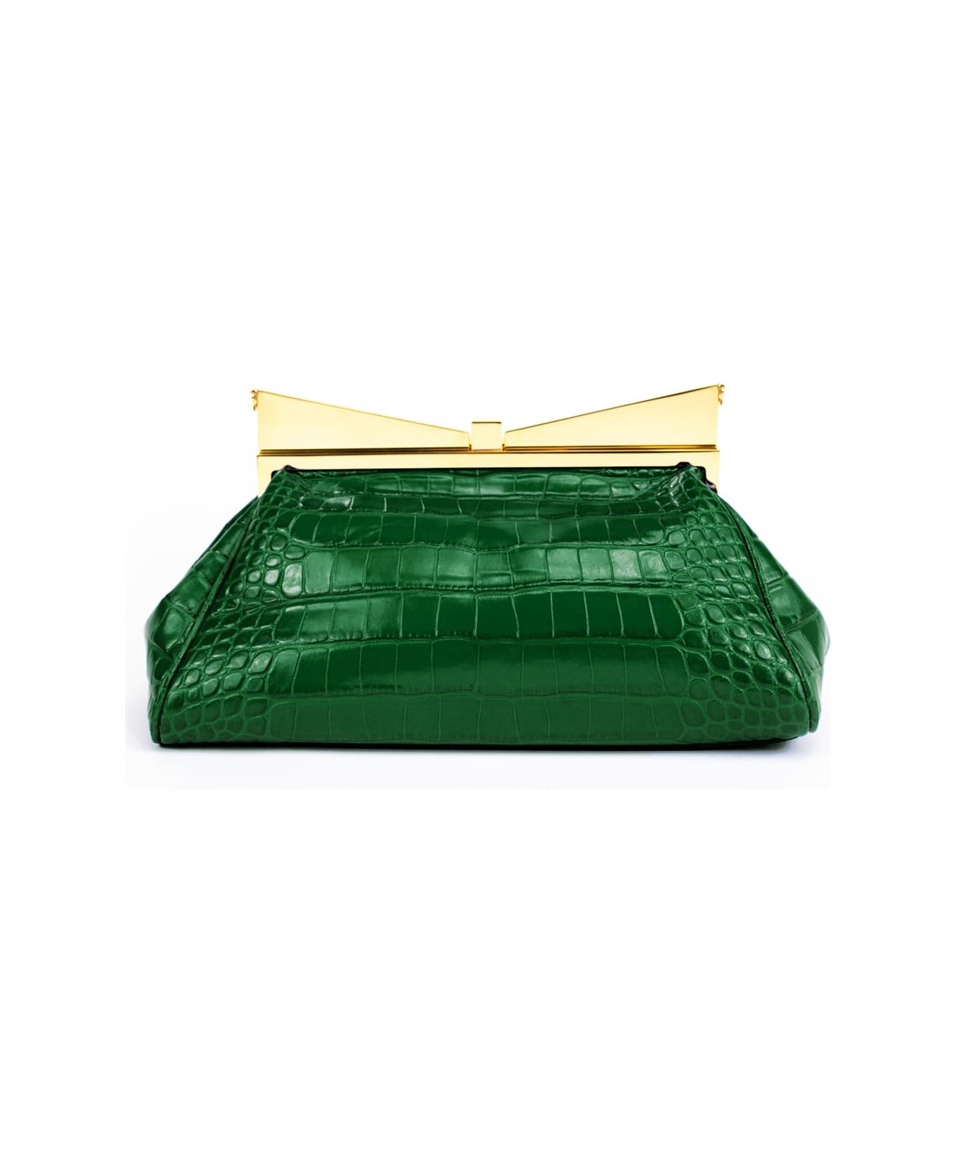 Sara Battaglia Lady Me Large - Green Croc