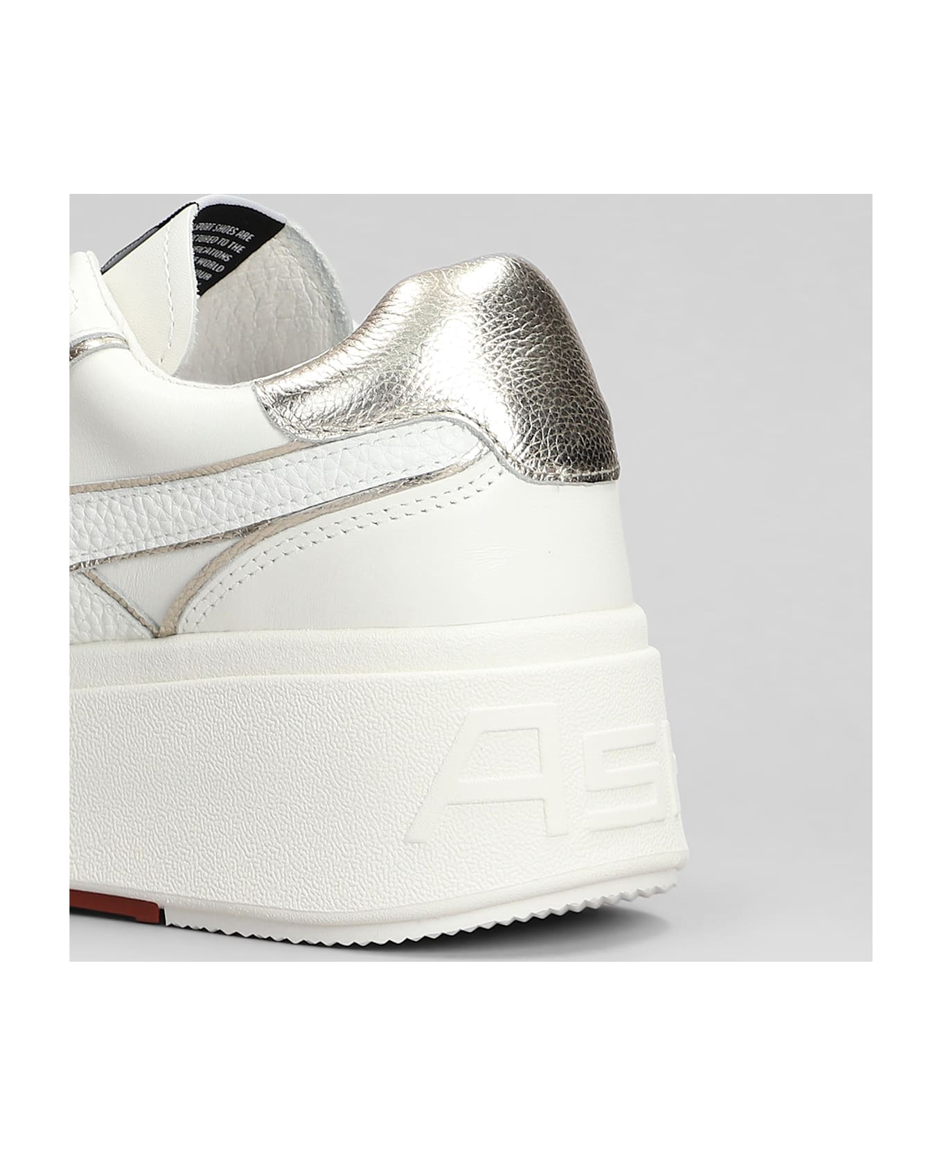 Ash Match Bis Sneakers In White Leather - white