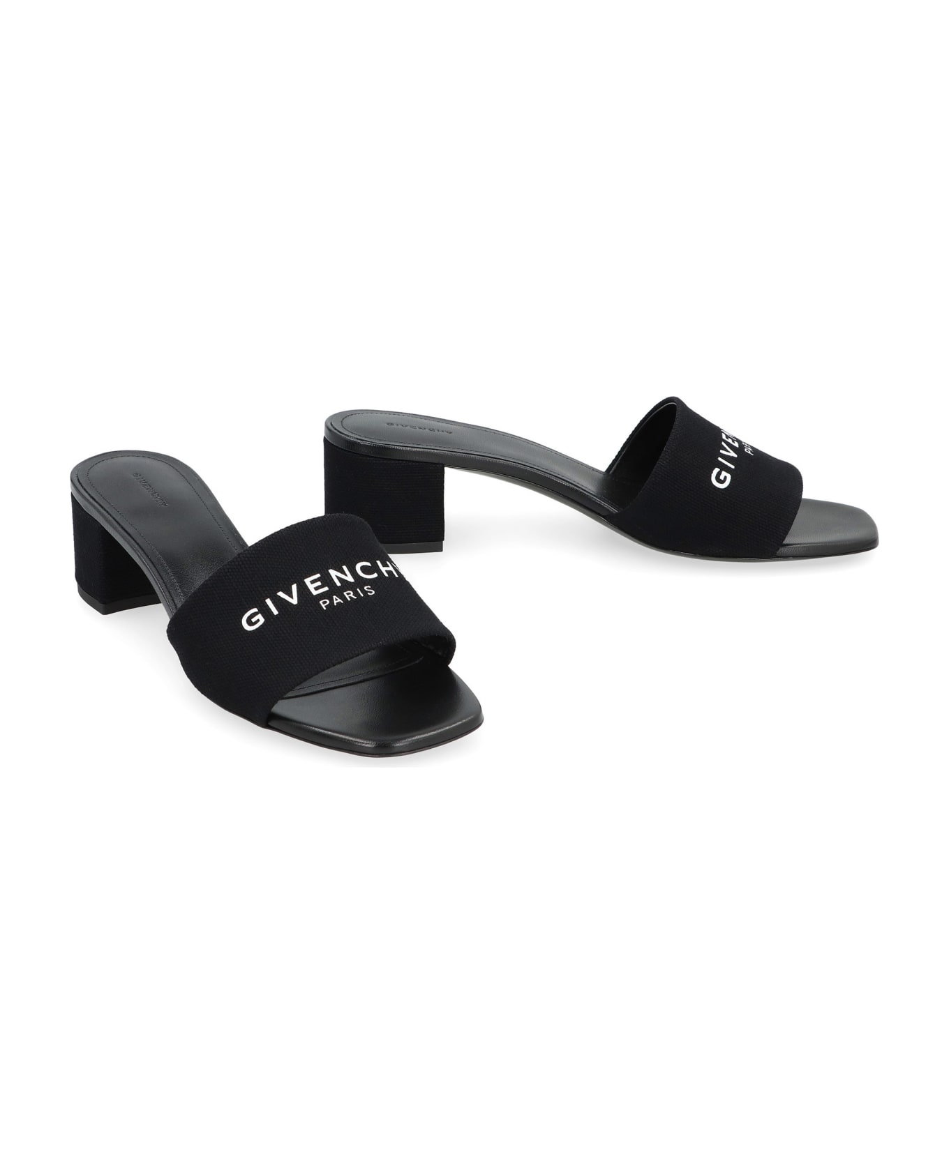 Givenchy 4g Fabric Mules - Black