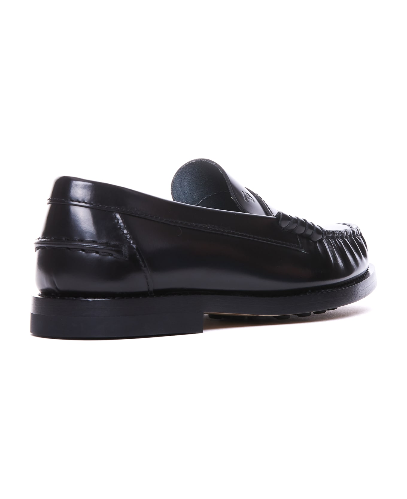 Tod
s Leather Loafers - BLACK