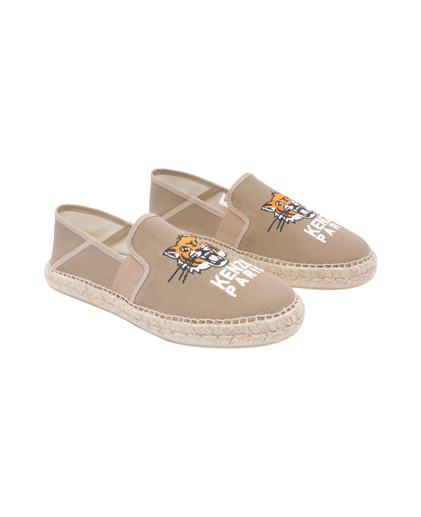 Kenzo Lucky Tiger Espadrilles - BEIGE