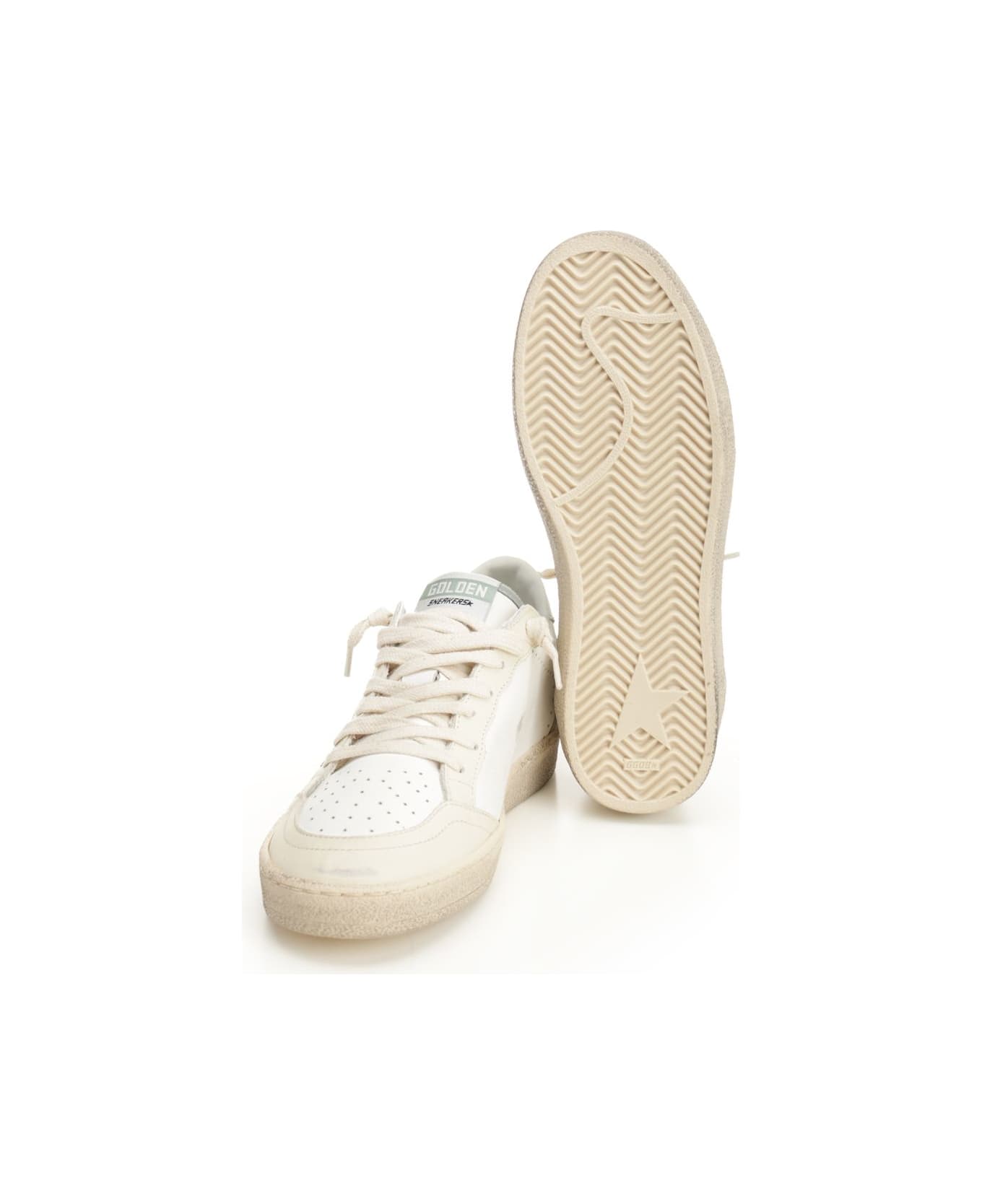 Golden Goose Ballstar Leather Upper Toe And Spur Nabuk Star Laminated Heel - MULTICOLOUR