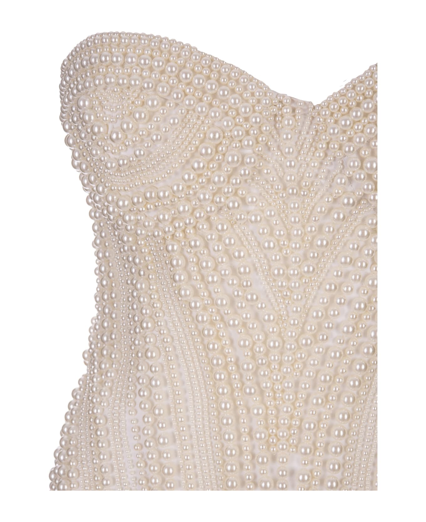 retrofete Ivory Deema Pearl Dress - White