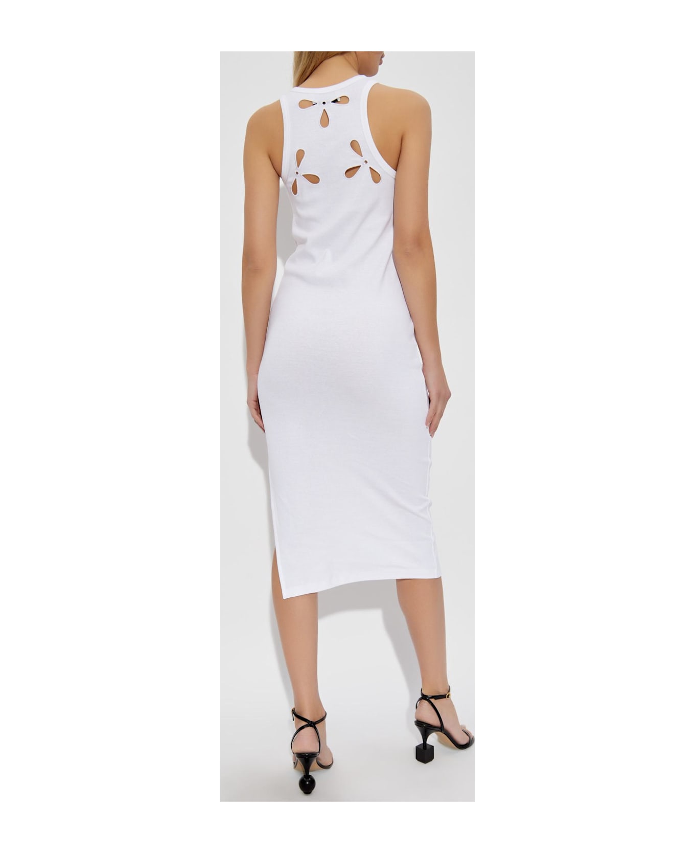 Coperni Dress With Openwork Pattern - White