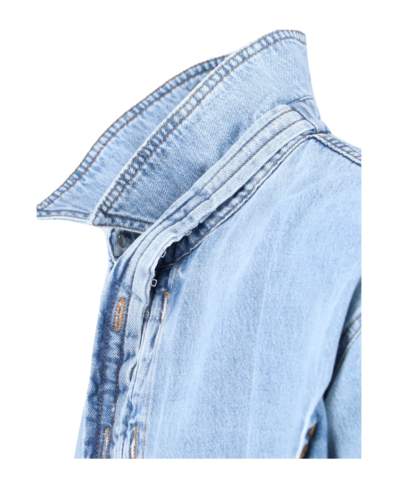Y/Project 'hook And Eye' Shirt Jacket - Light Blue シャツ