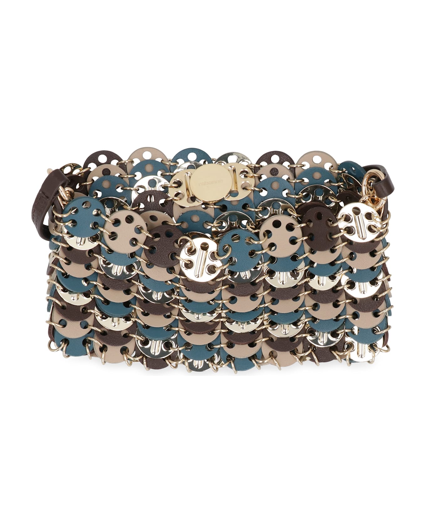 Paco Rabanne Leather Crossbody Bag - Multicolor