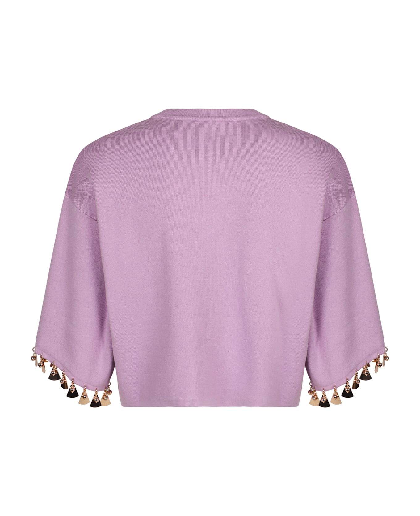 Paco Rabanne Cotton Blend Crew-neck Sweater - Pink