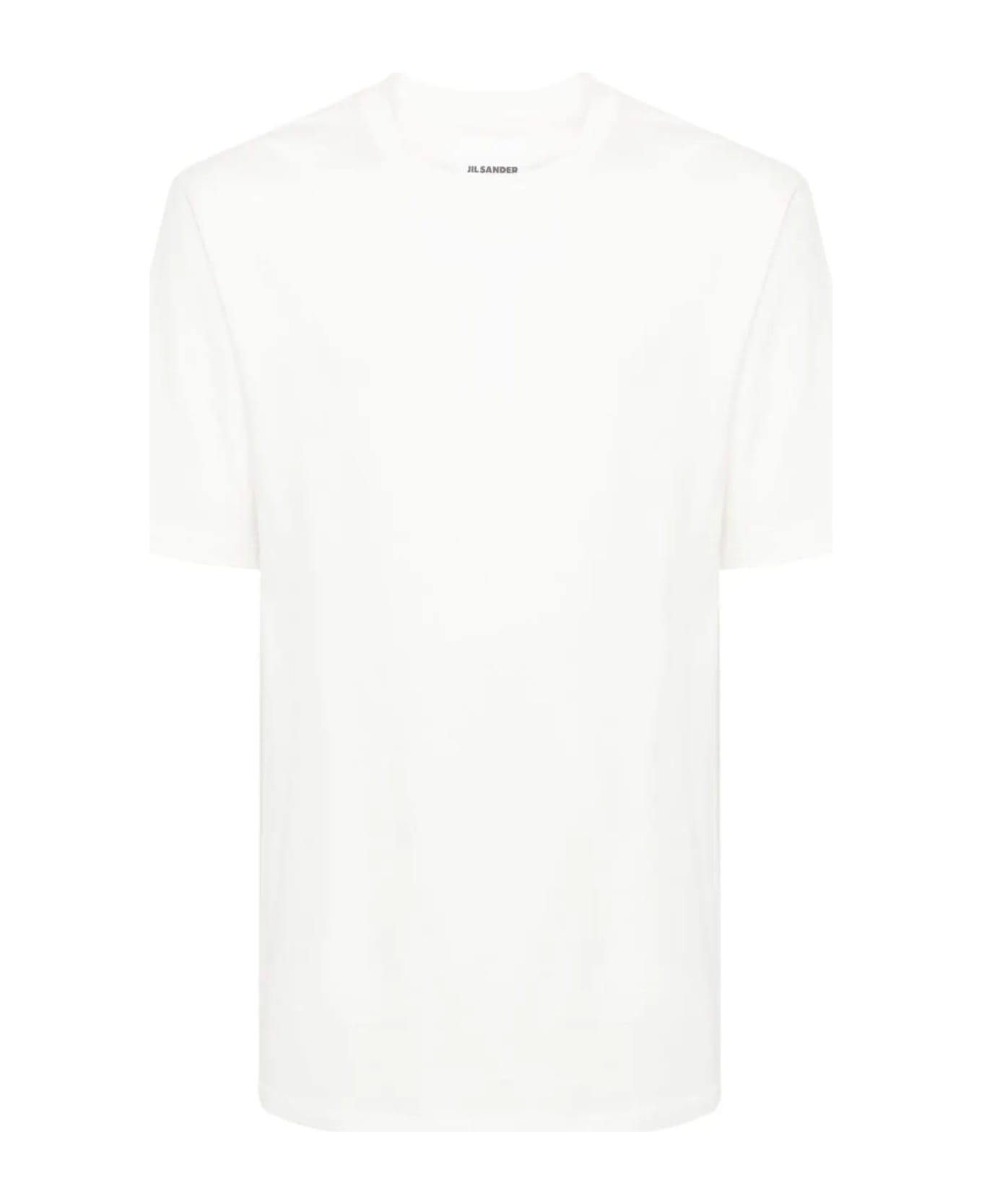 Jil Sander Cotton Crew-neck T-shirt - Ivory シャツ