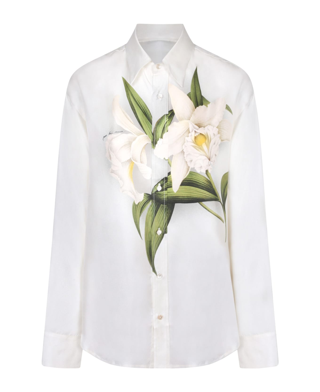 Pierre-Louis Mascia Aloe Organic White/multicolor Shirt - White シャツ