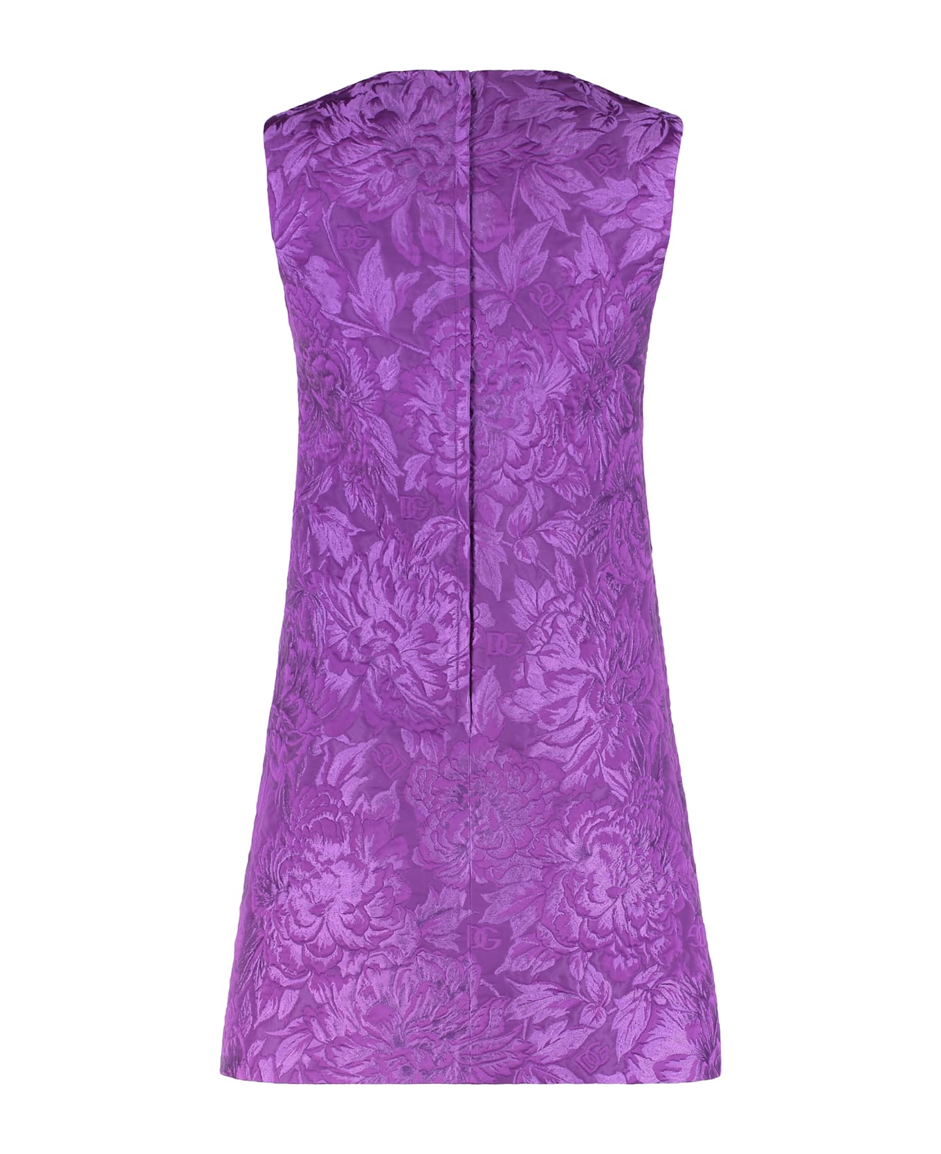 Dolce 
Gabbana Jaquard Mini Dress - purple
