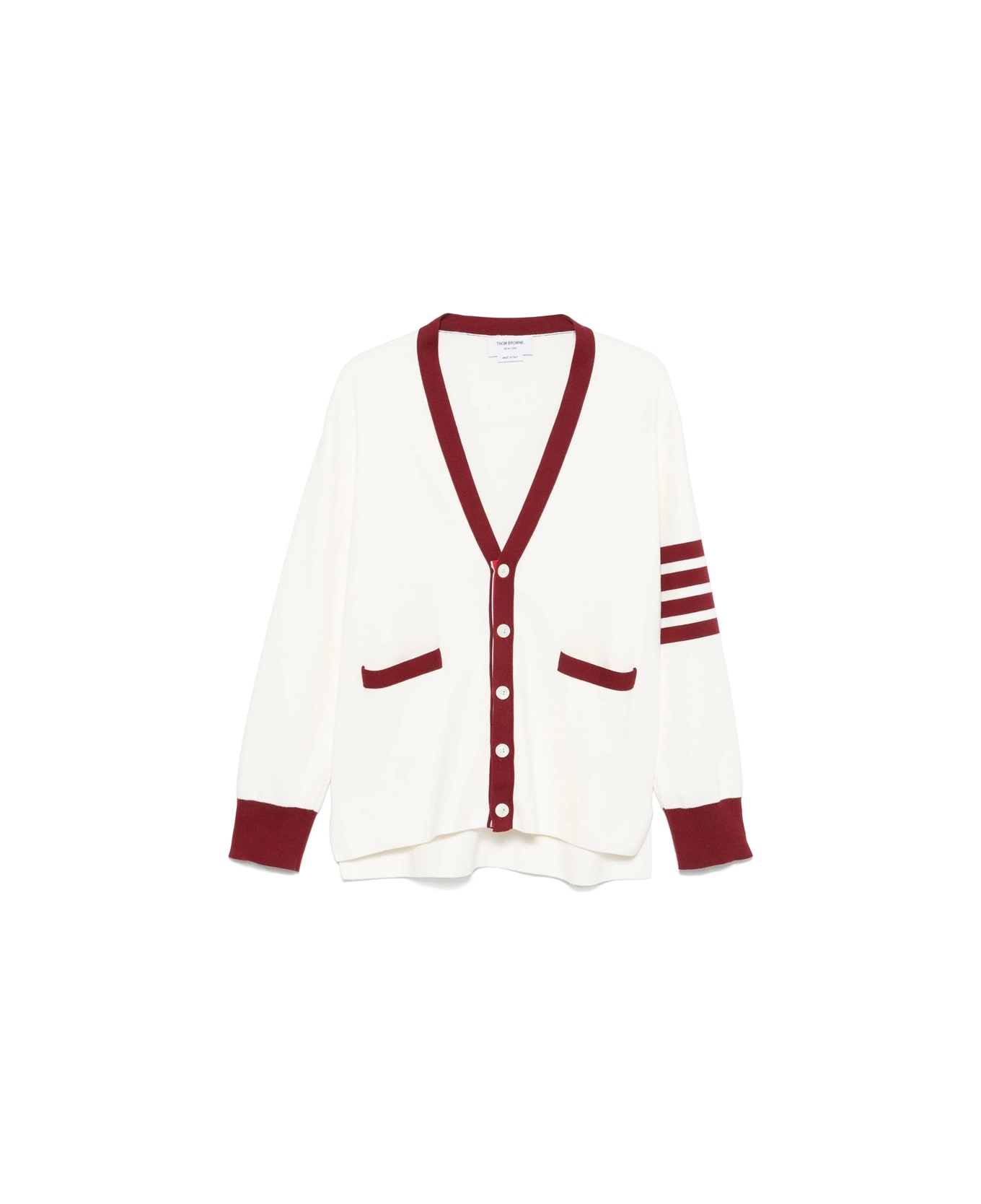 Thom Browne Sweater - WHITE/RED