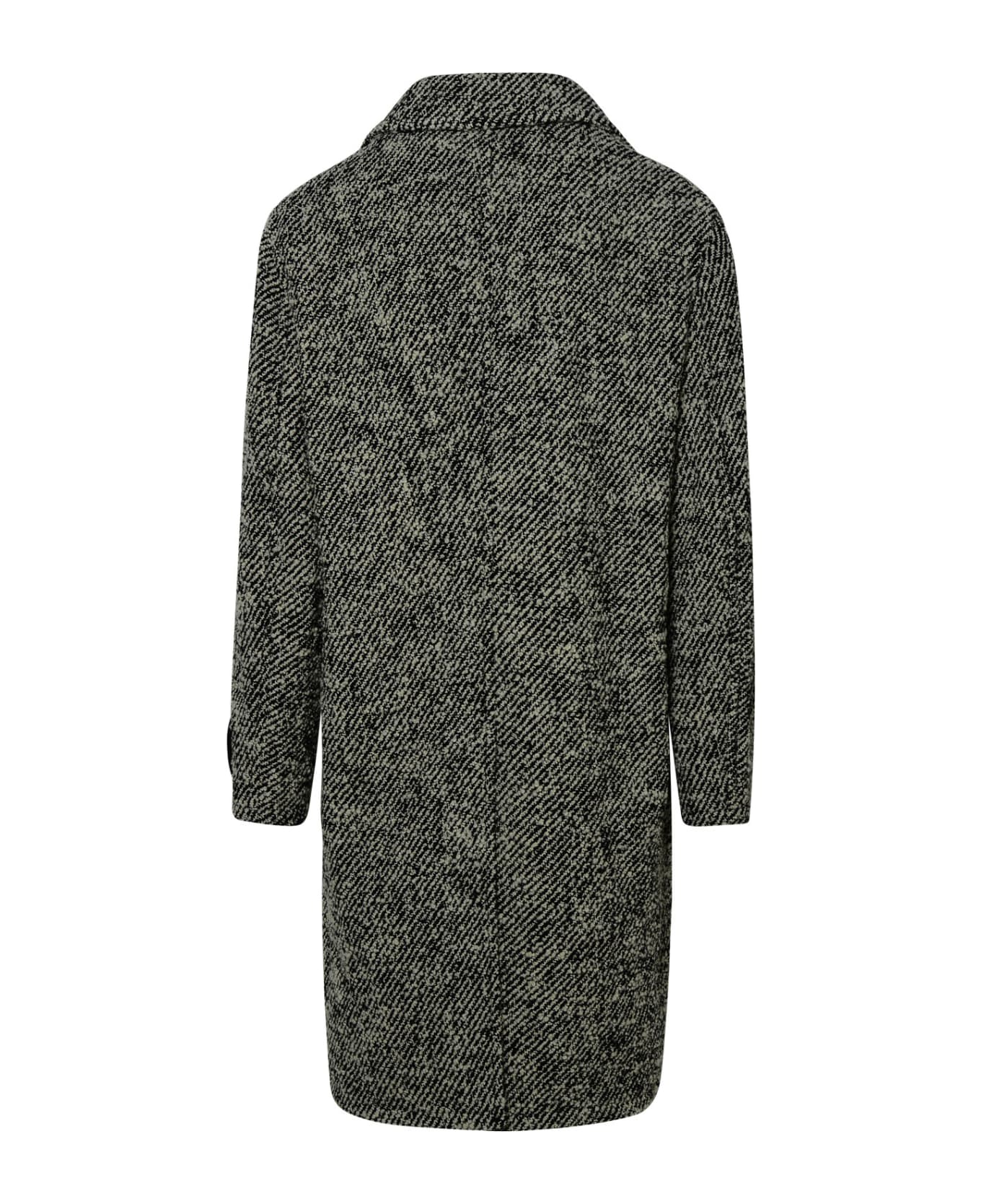 Versace Two-tone Wool Coat - Grey コート