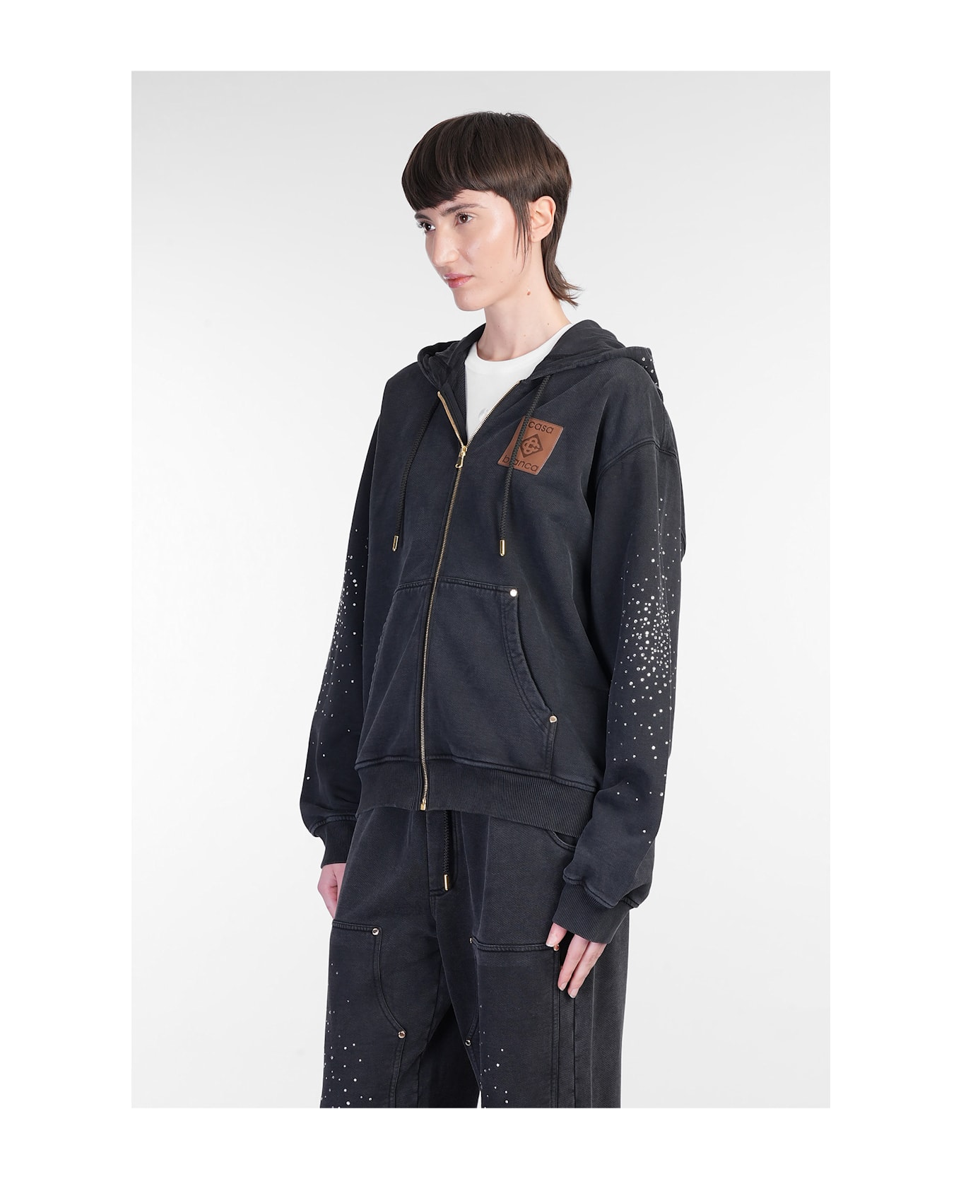Casablanca Sweatshirt In Black Cotton - black