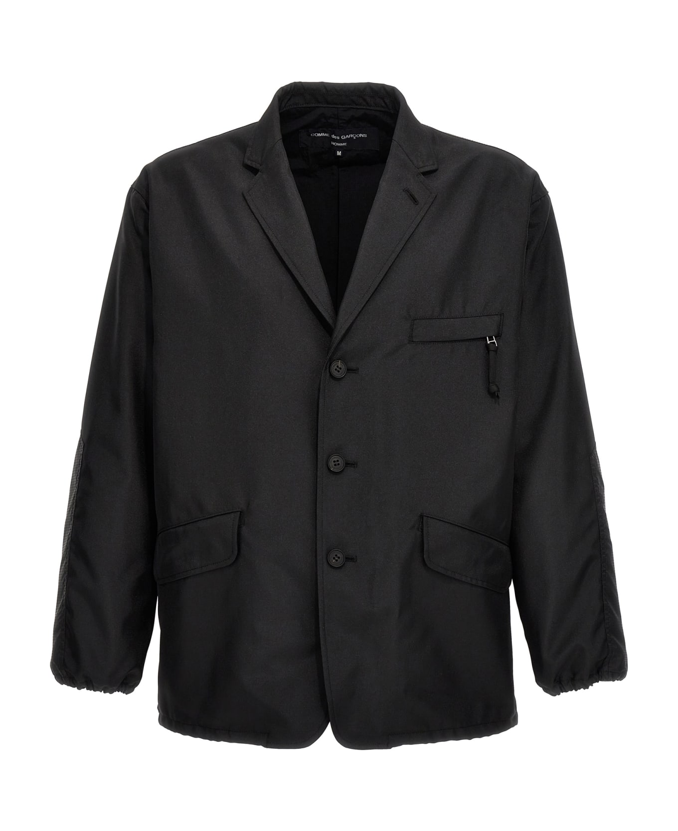Comme des Garçons Homme Technical Fabric Blazer Jacket - Black  