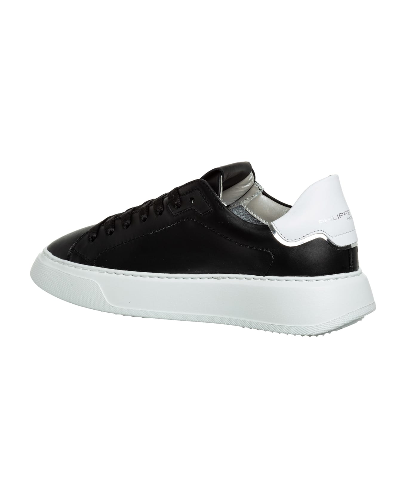 Philippe Model Temple Leather Sneakers - Noir - Blanc