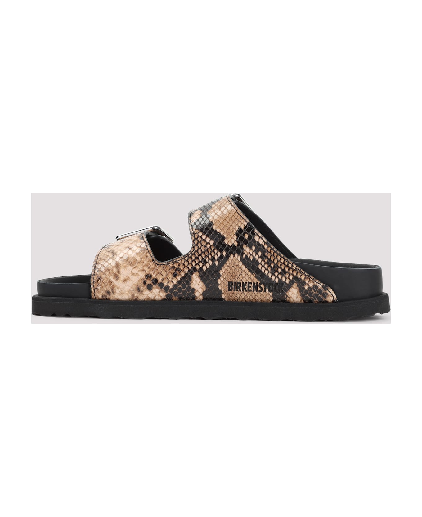 Birkenstock Arizona Double Buckle Sandal - NATURALSNAKEBROWN