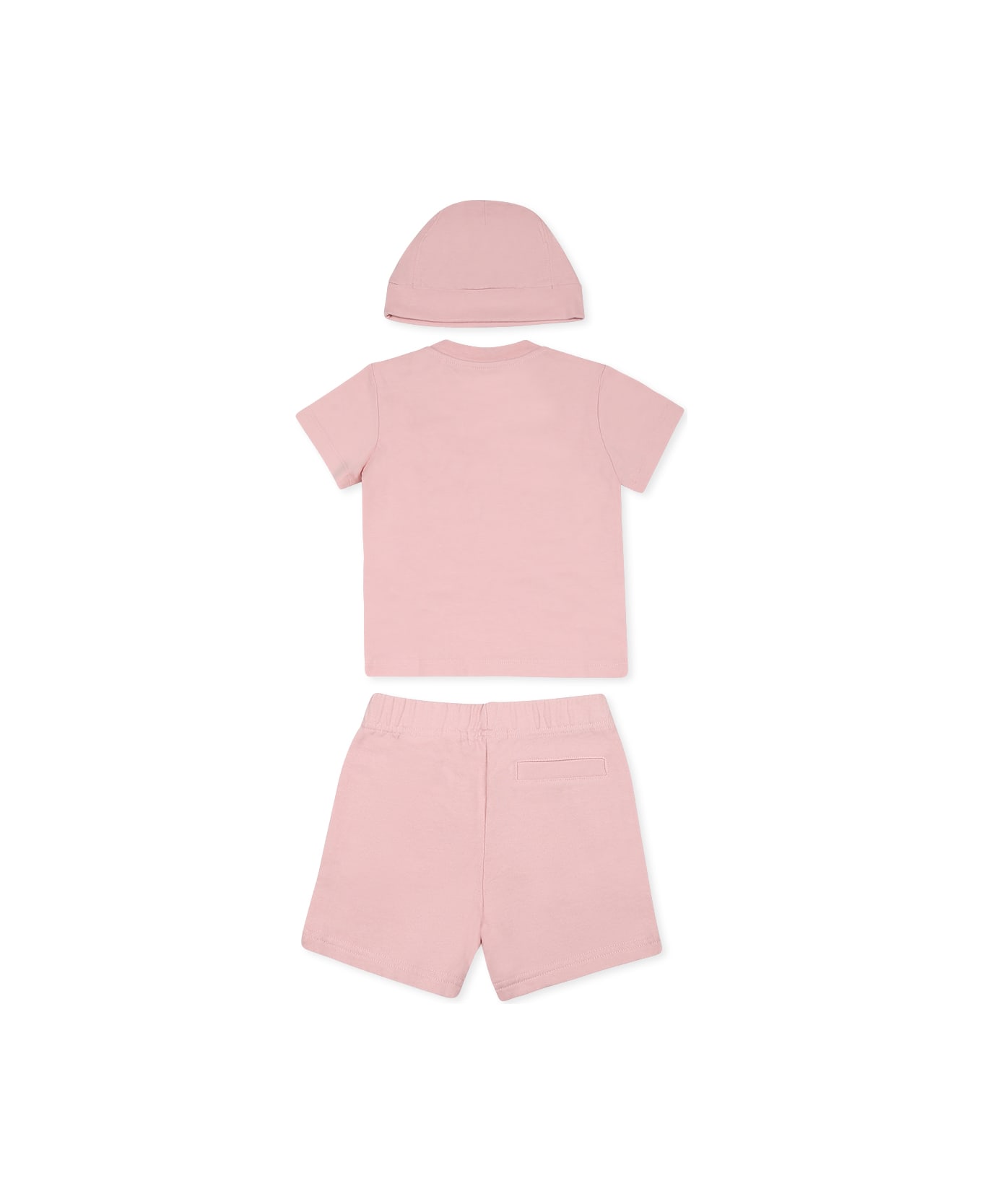 Palm Angels Pink Birth Set For Baby Girl With Logo - Pink